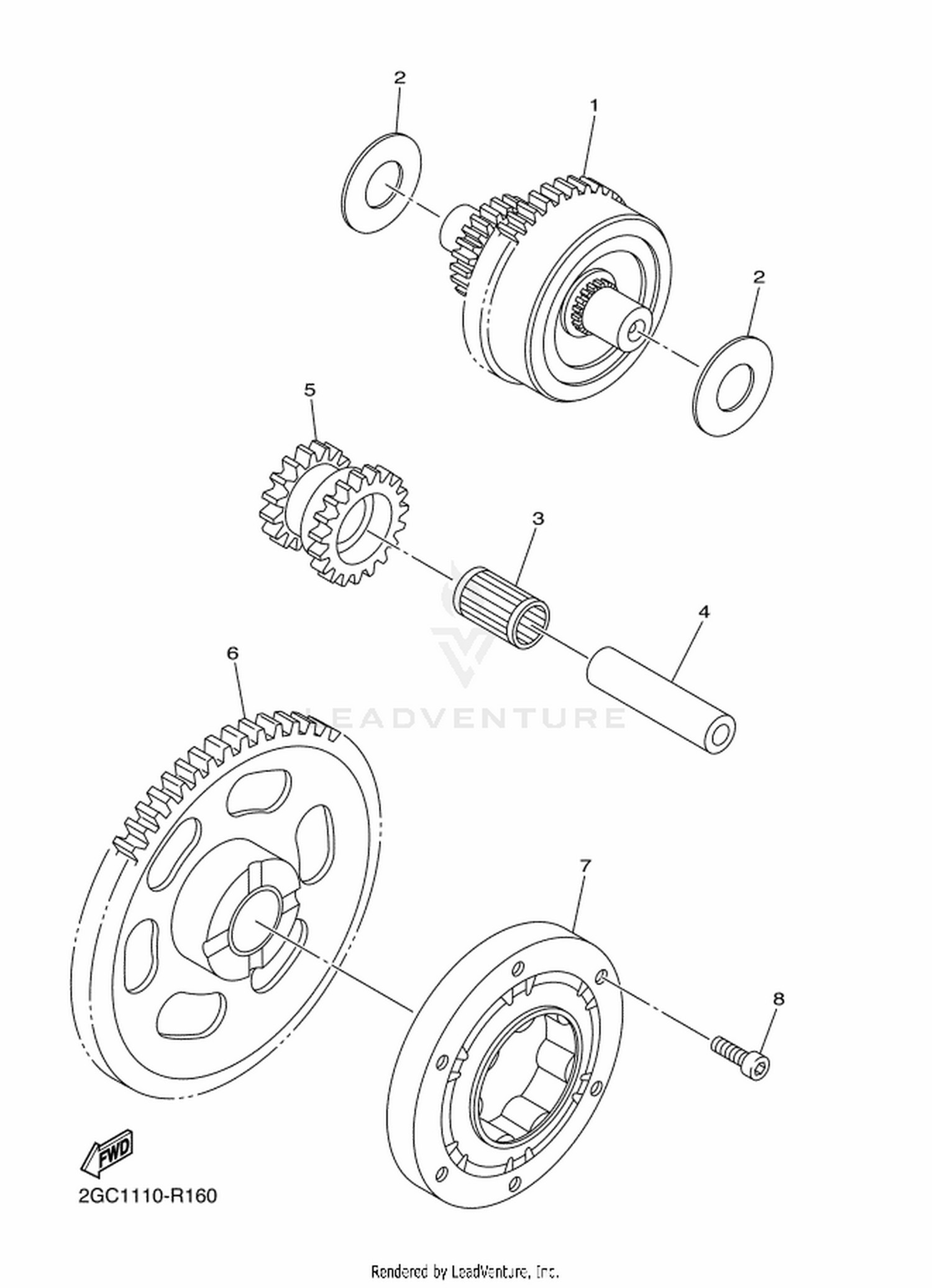 15 STARTER CLUTCH