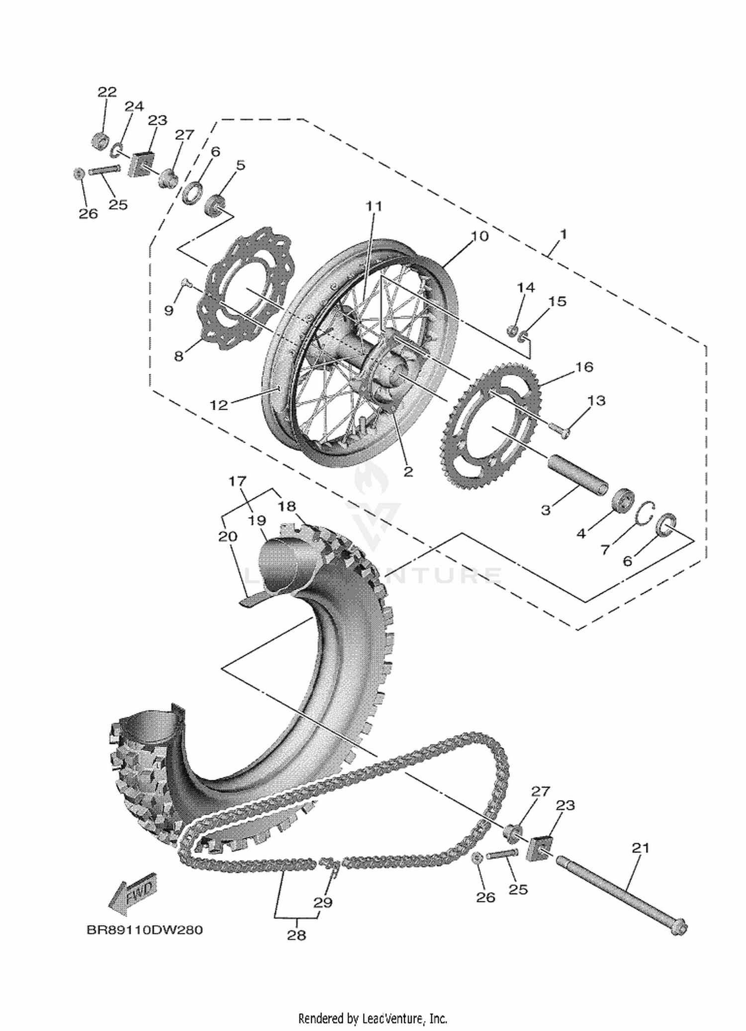 30 REAR WHEEL