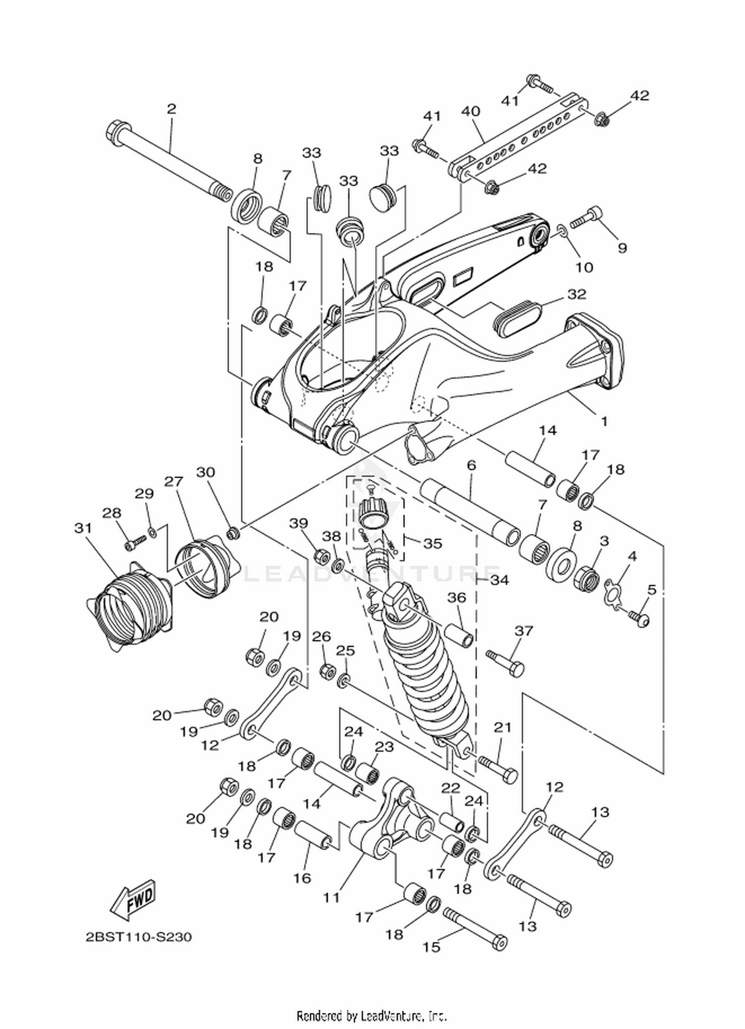 23 REAR ARM  SUSPENSION