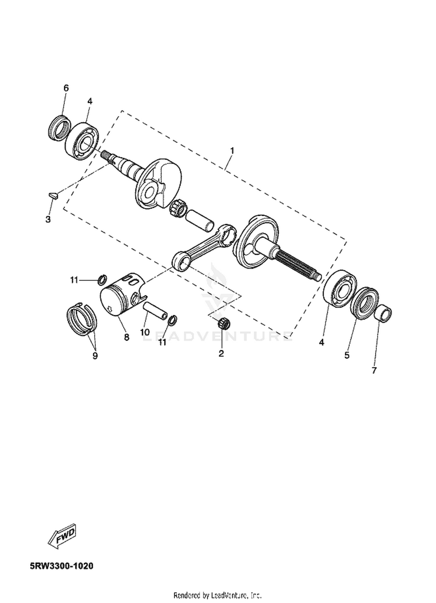02 CRANKSHAFT  PISTON