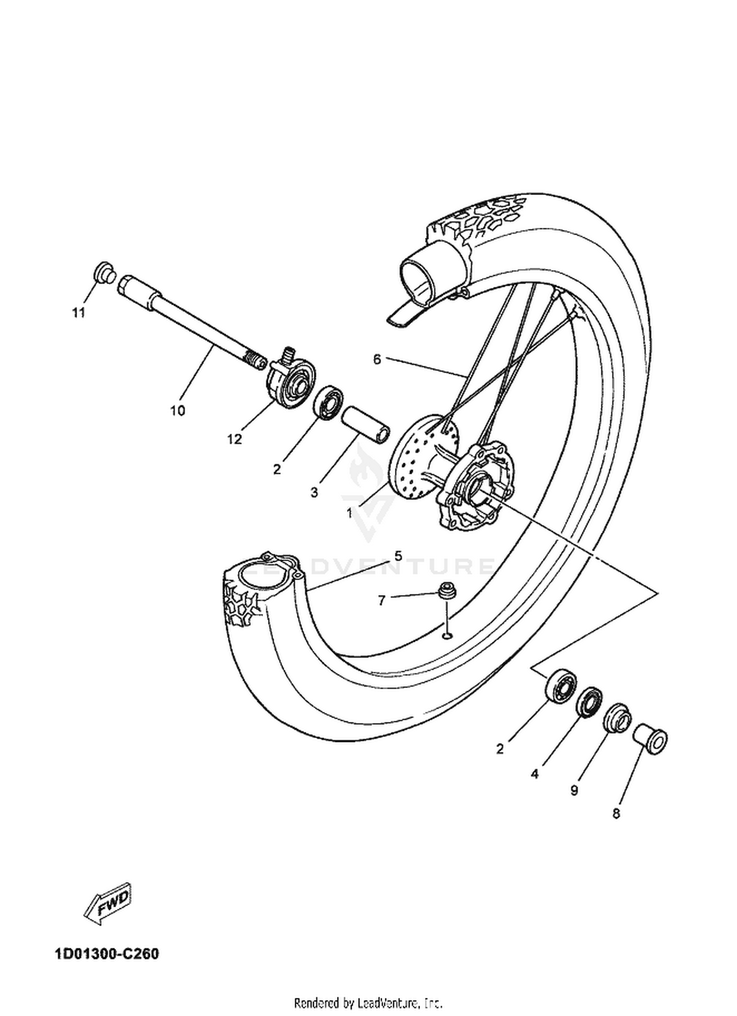 26 FRONT WHEEL