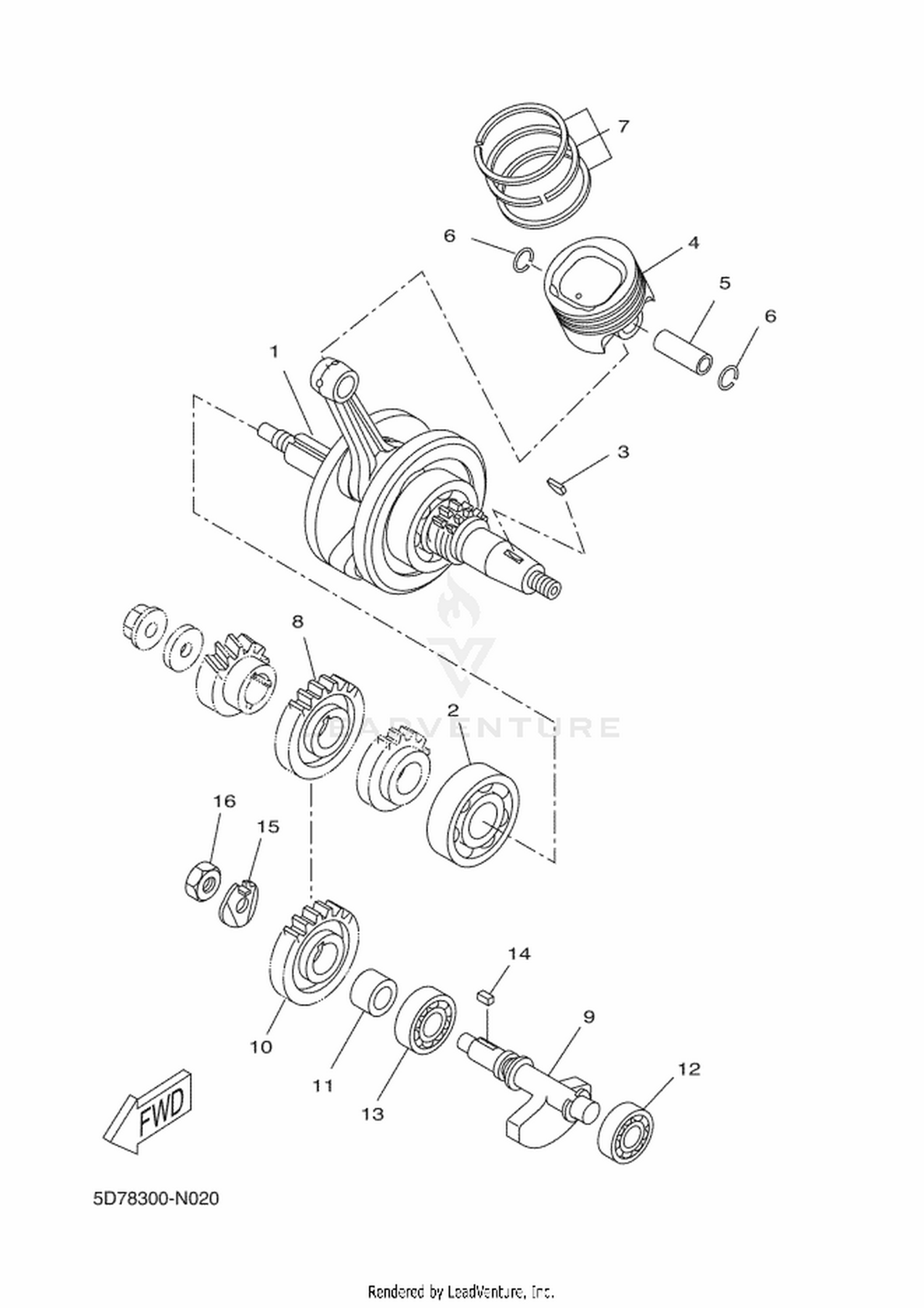 02 CRANKSHAFT  PISTON
