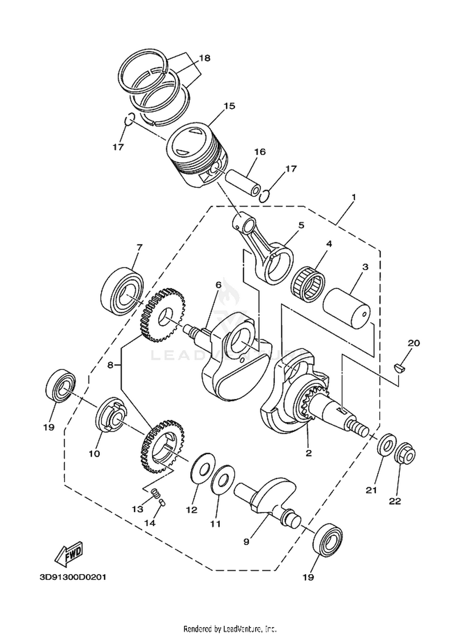 02 CRANKSHAFT  PISTON