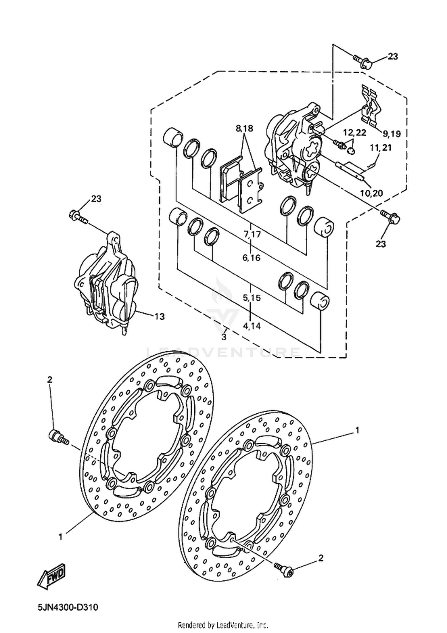 31 FRONT BRAKE CALIPER