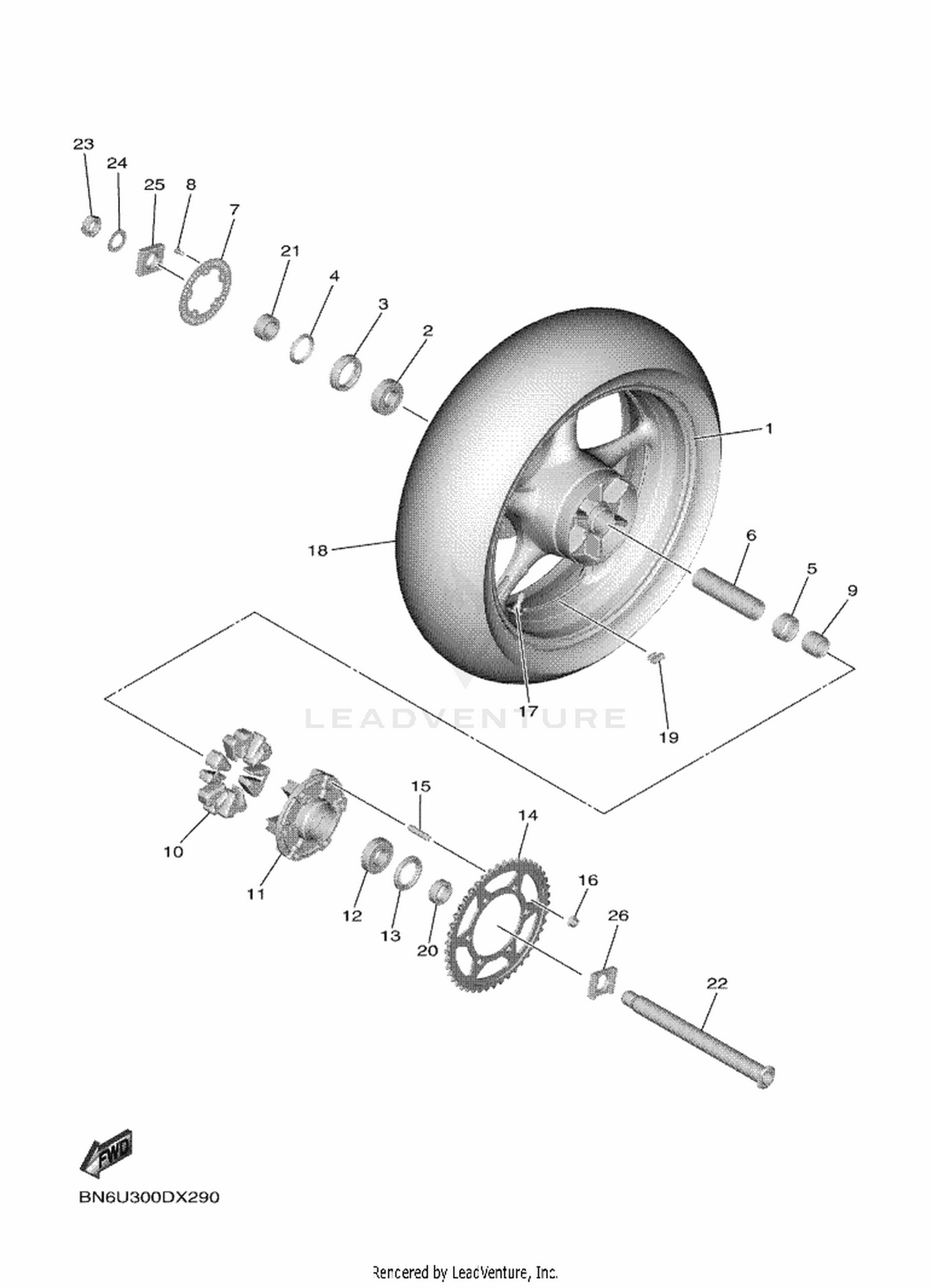 29 REAR WHEEL