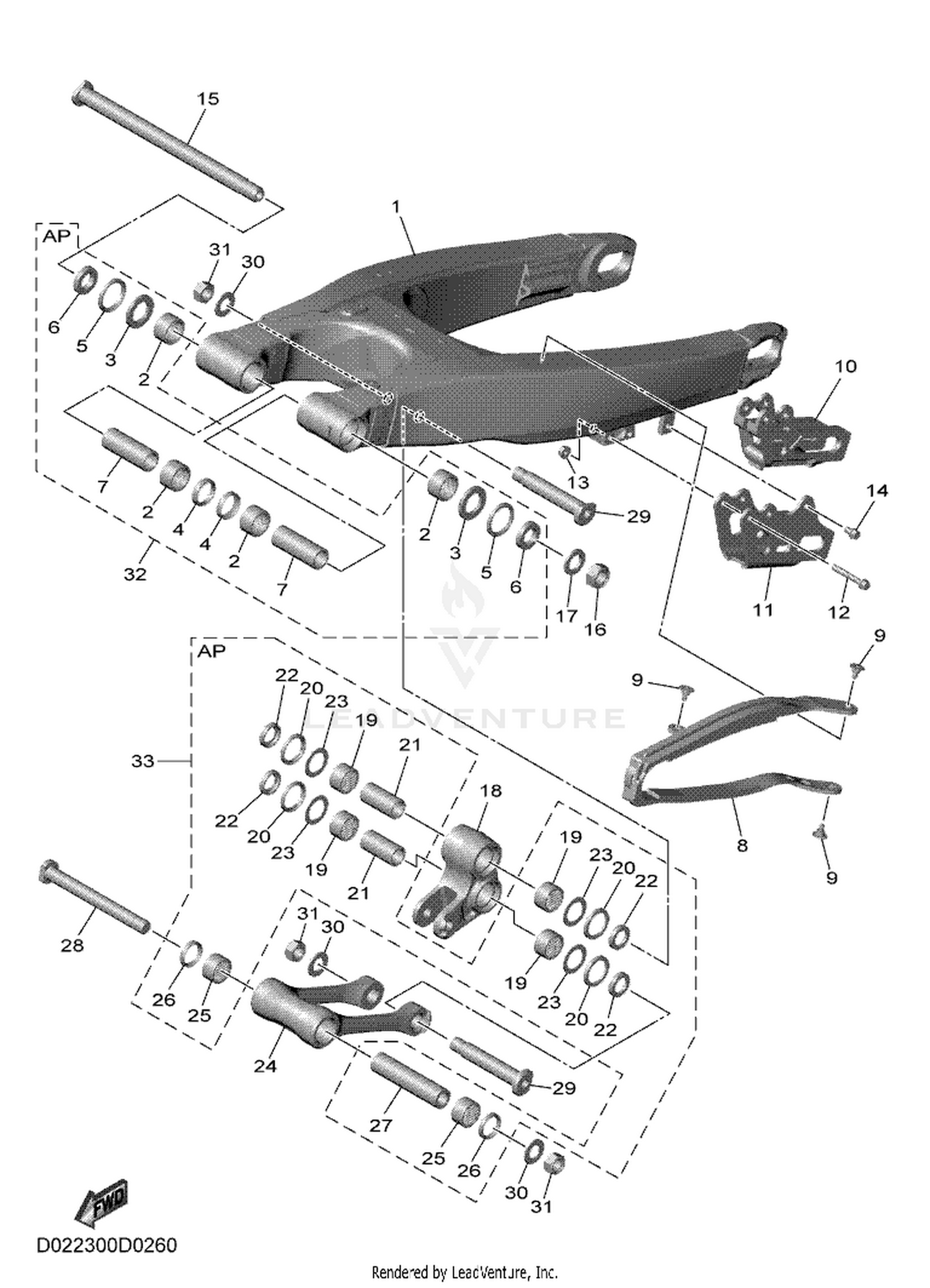 26 REAR ARM