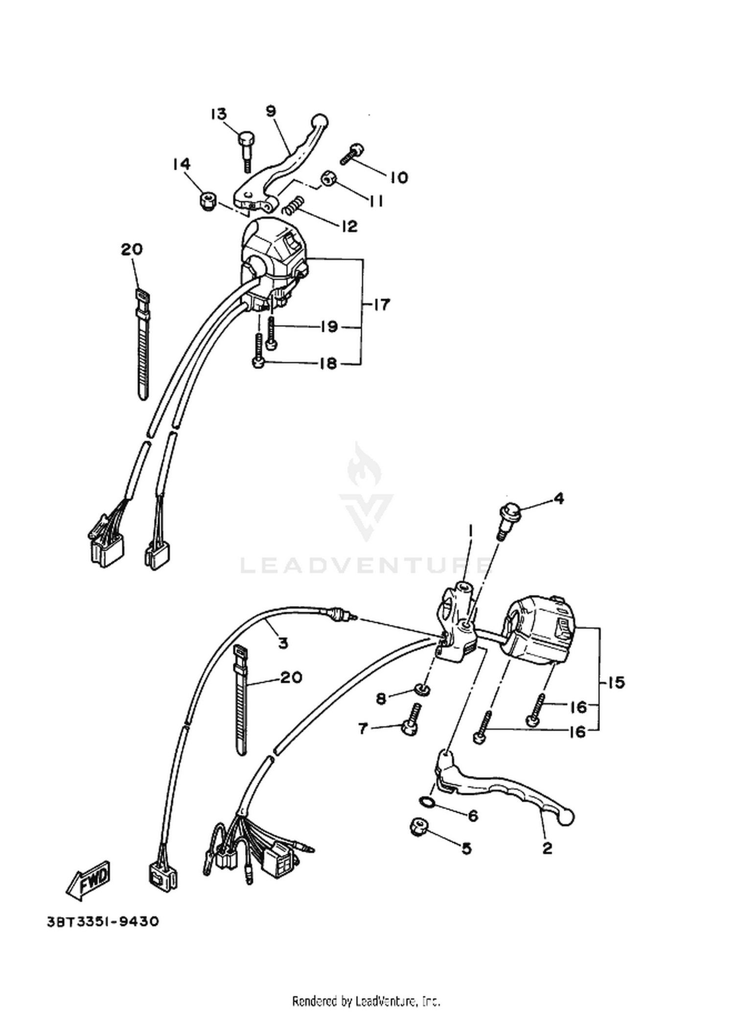 41 HANDLE SWITCH  LEVER