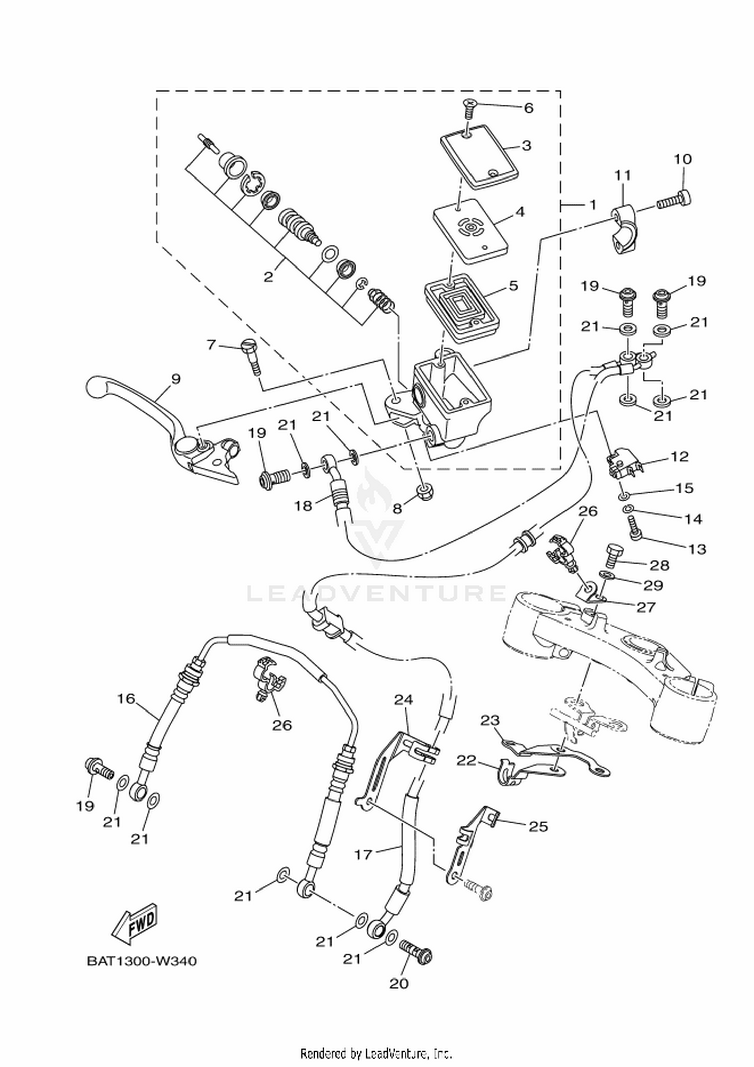 35 FRONT MASTER CYLINDER