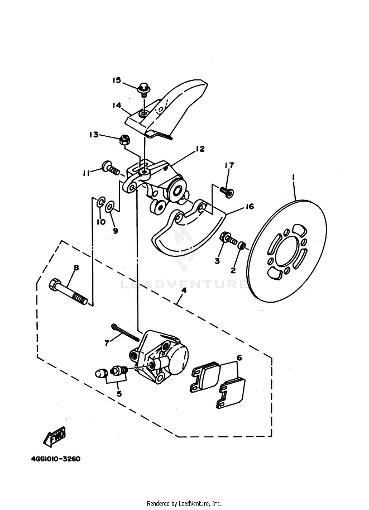 26 REAR BRAKE CALIPER