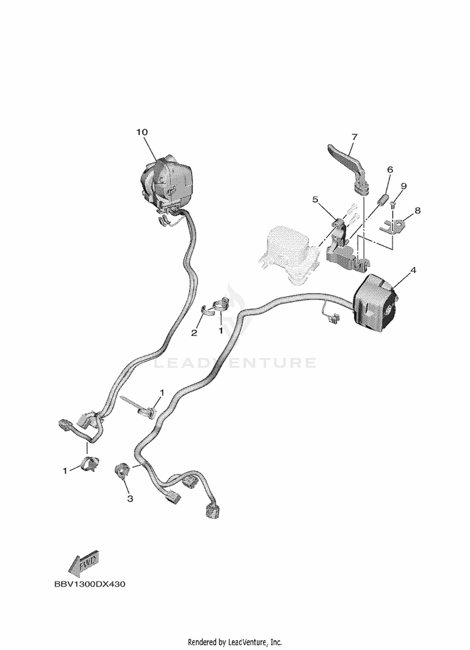 43 HANDLE SWITCH & LEVER