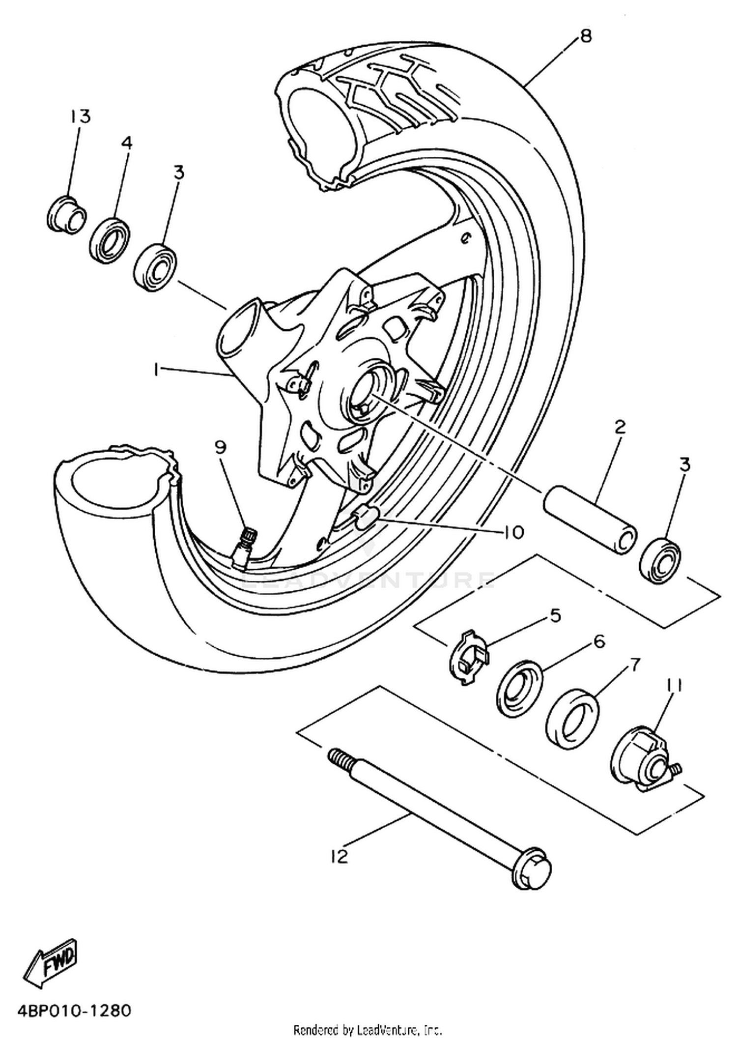 28 FRONT WHEEL