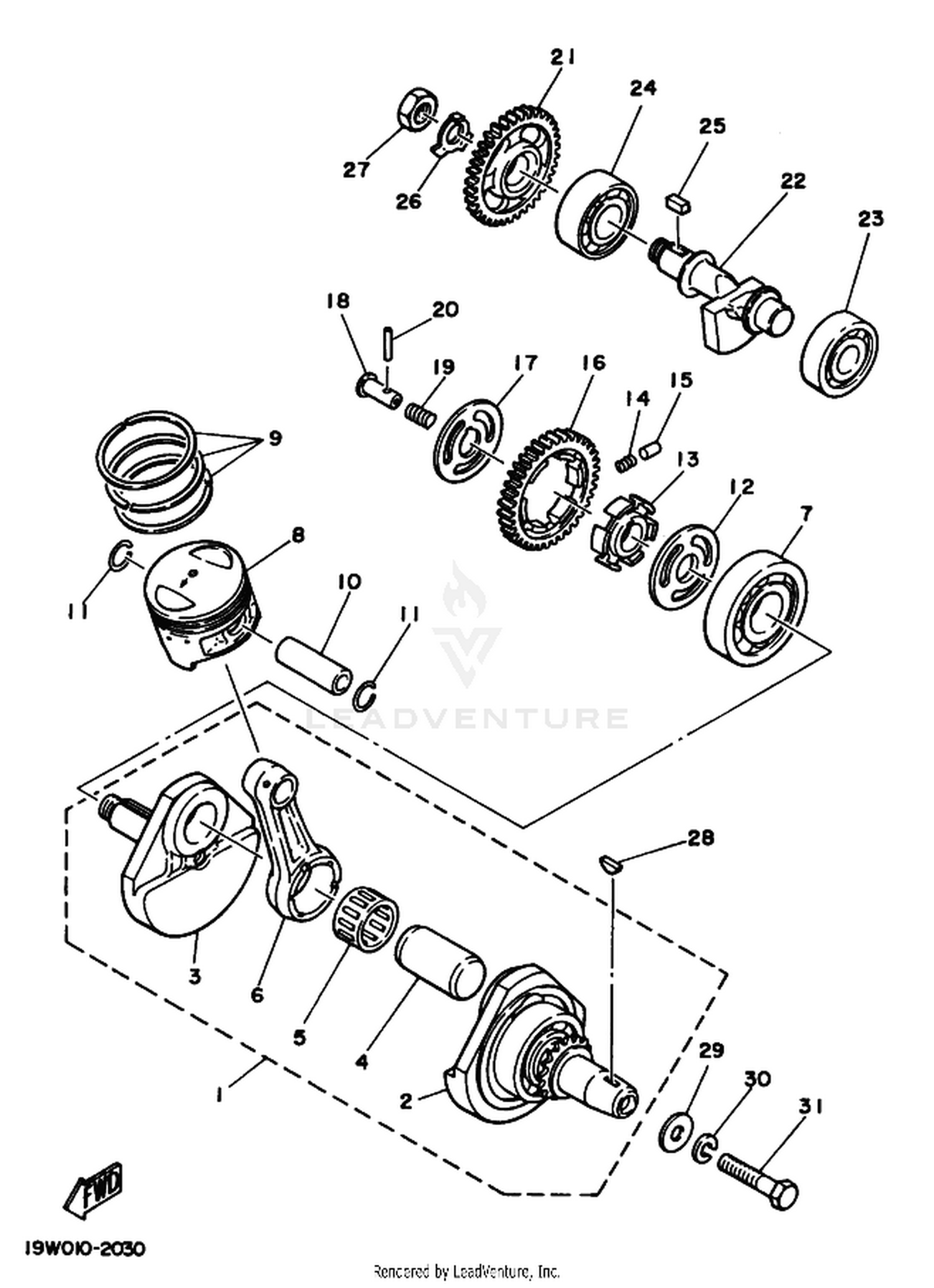 03 CRANKSHAFT  PISTON