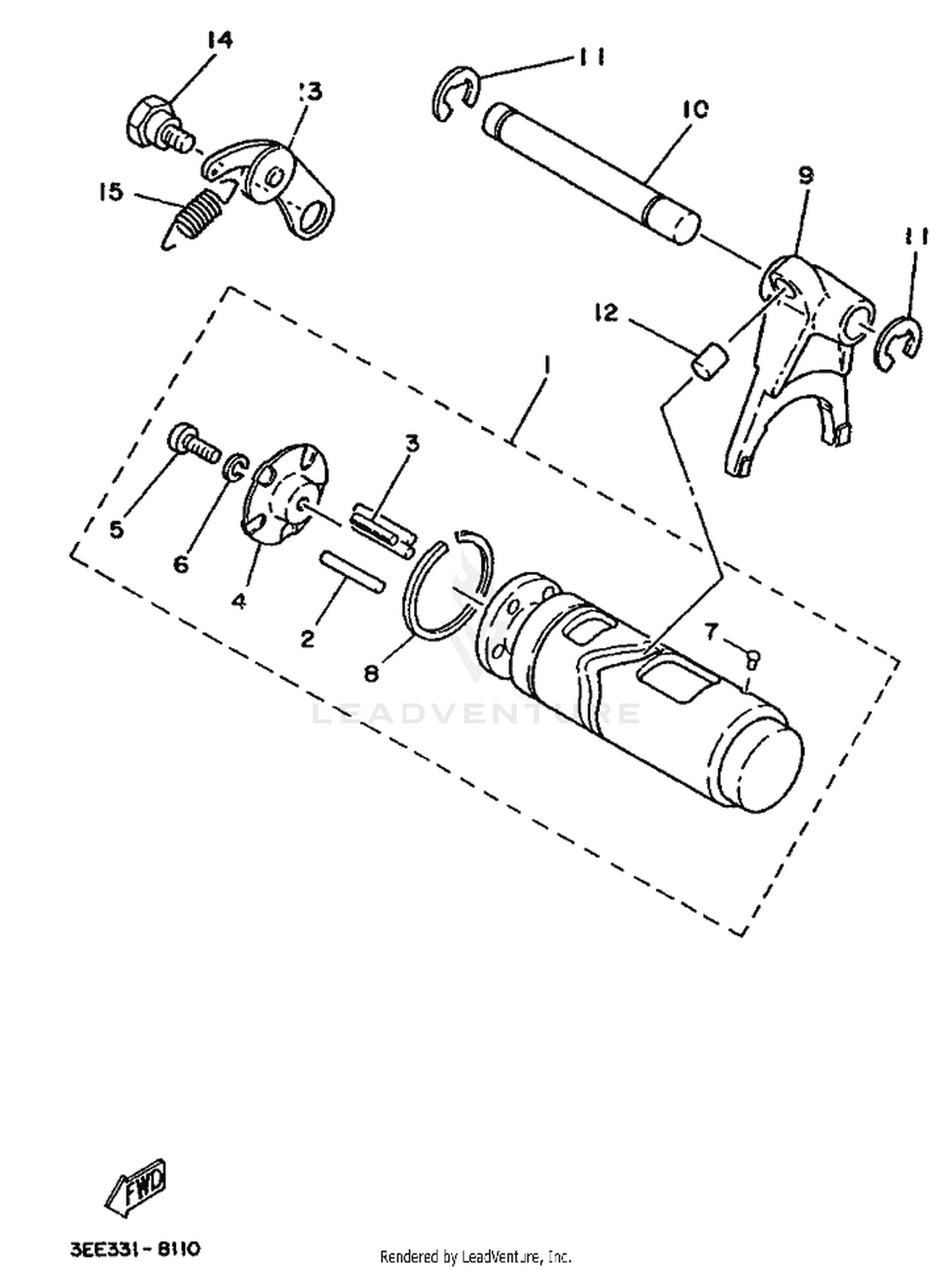 11 SHIFT CAM  FORK