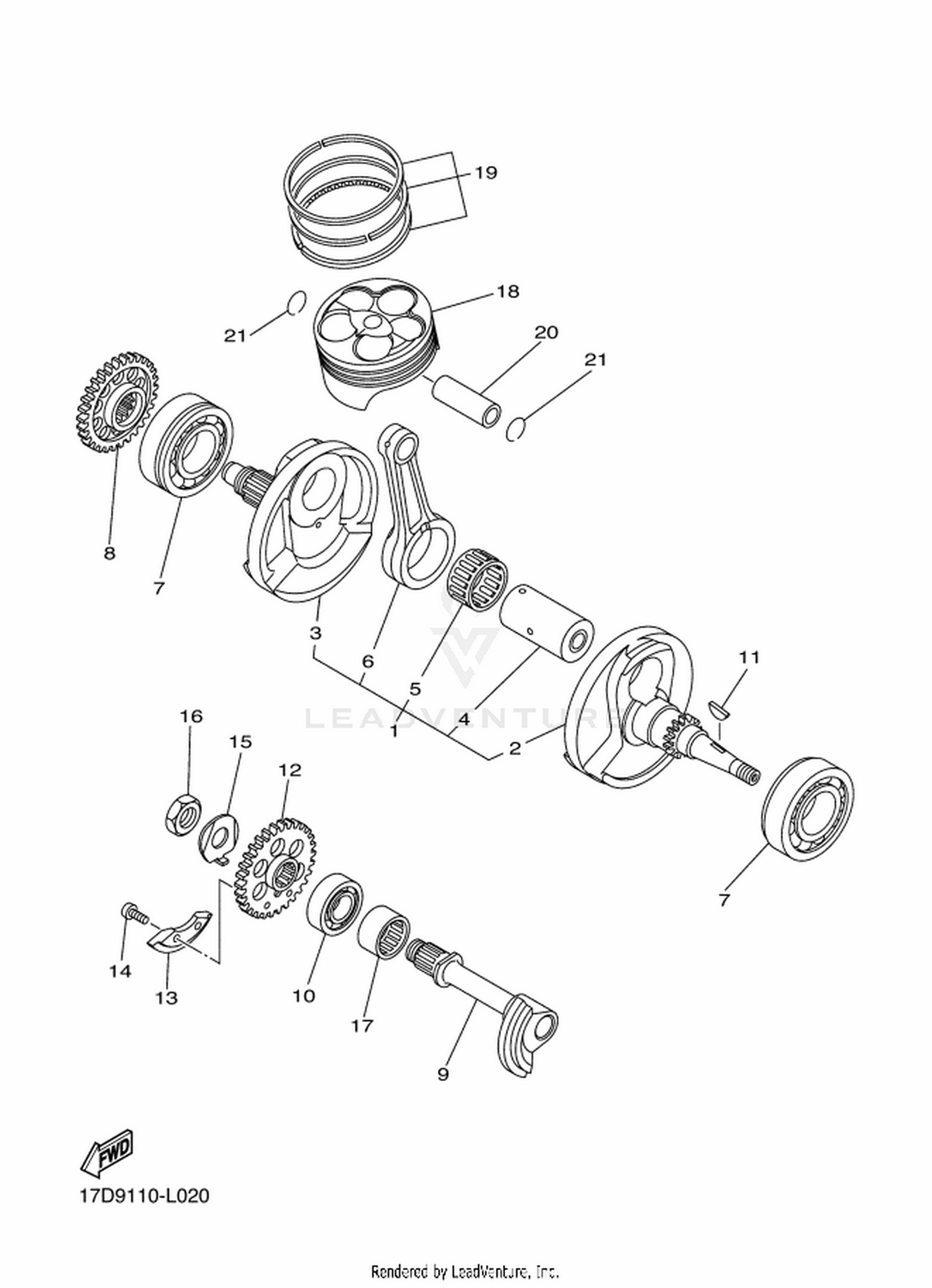 02 CRANKSHAFT  PISTON