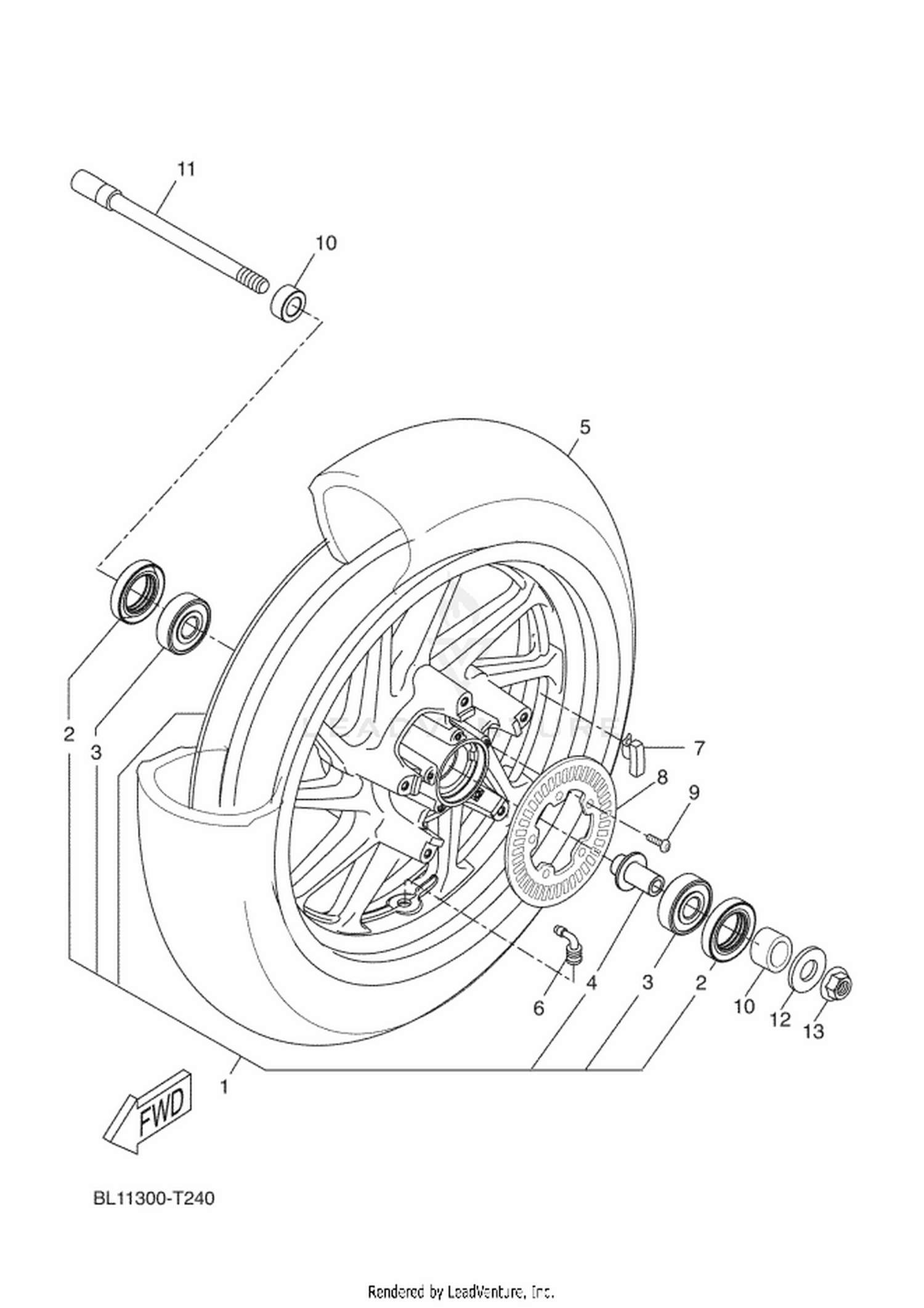 24 FRONT WHEEL