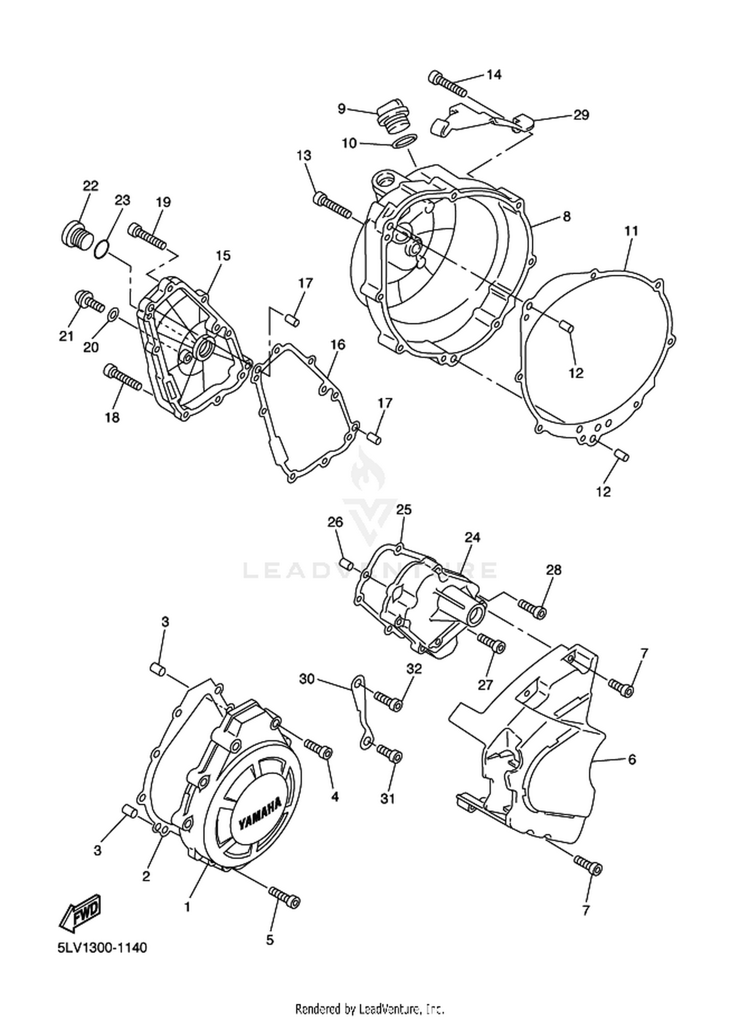 14 CRANKCASE COVER 1
