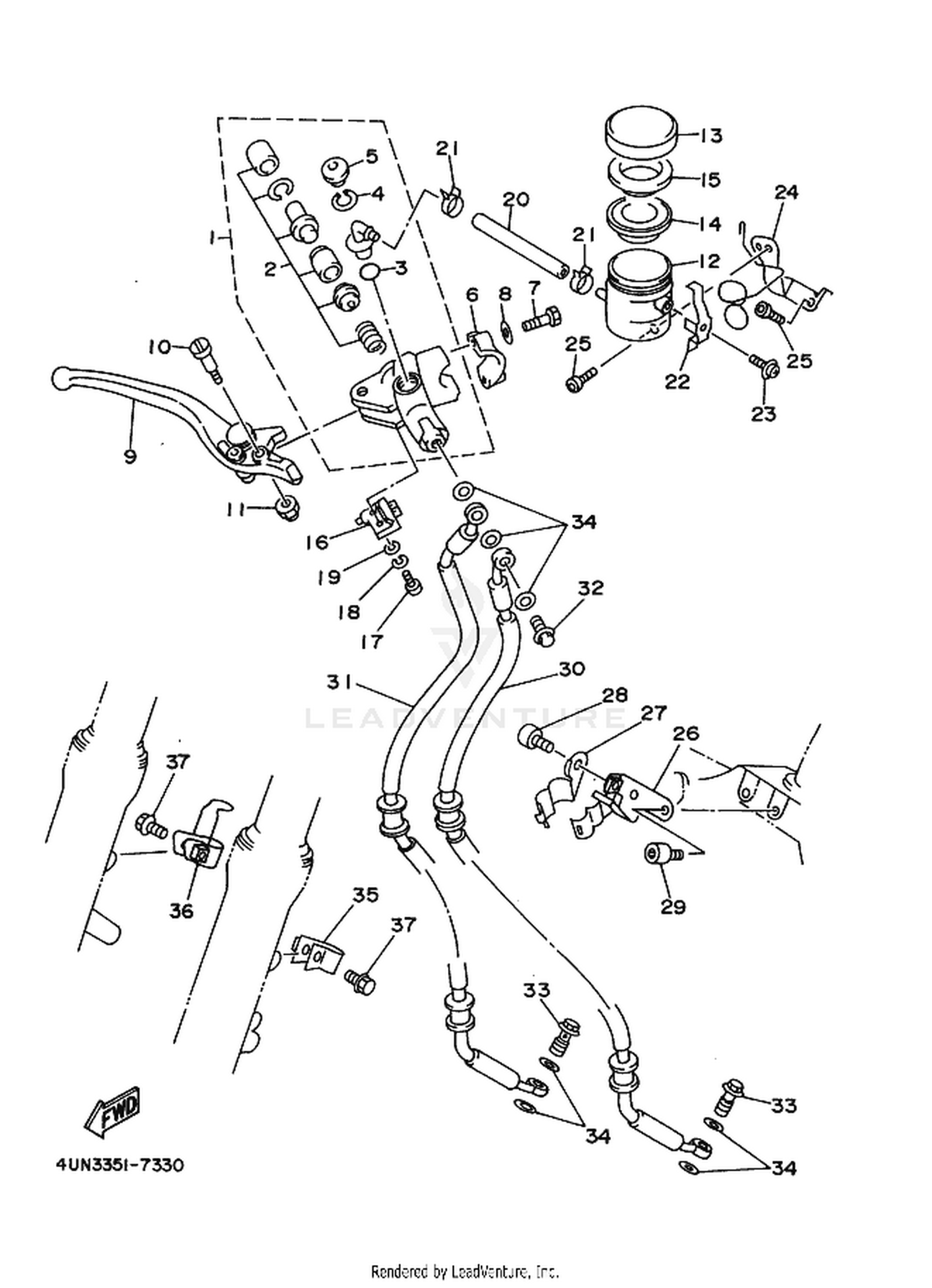 33 FRONT MASTER CYLINDER
