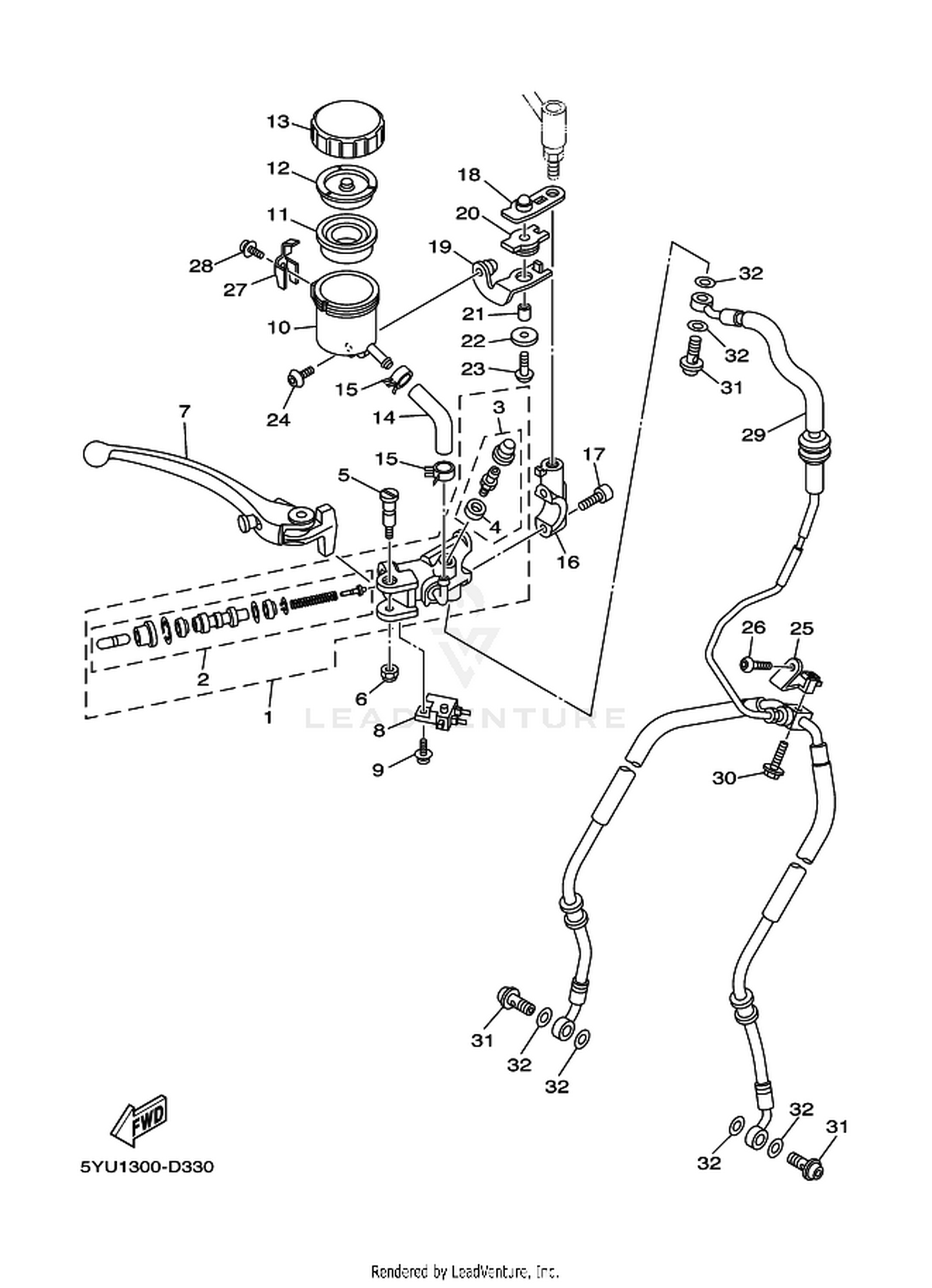 33 FRONT MASTER CYLINDER