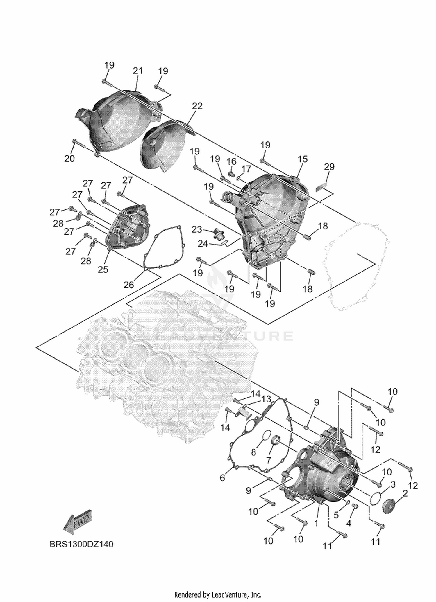 14 CRANKCASE COVER