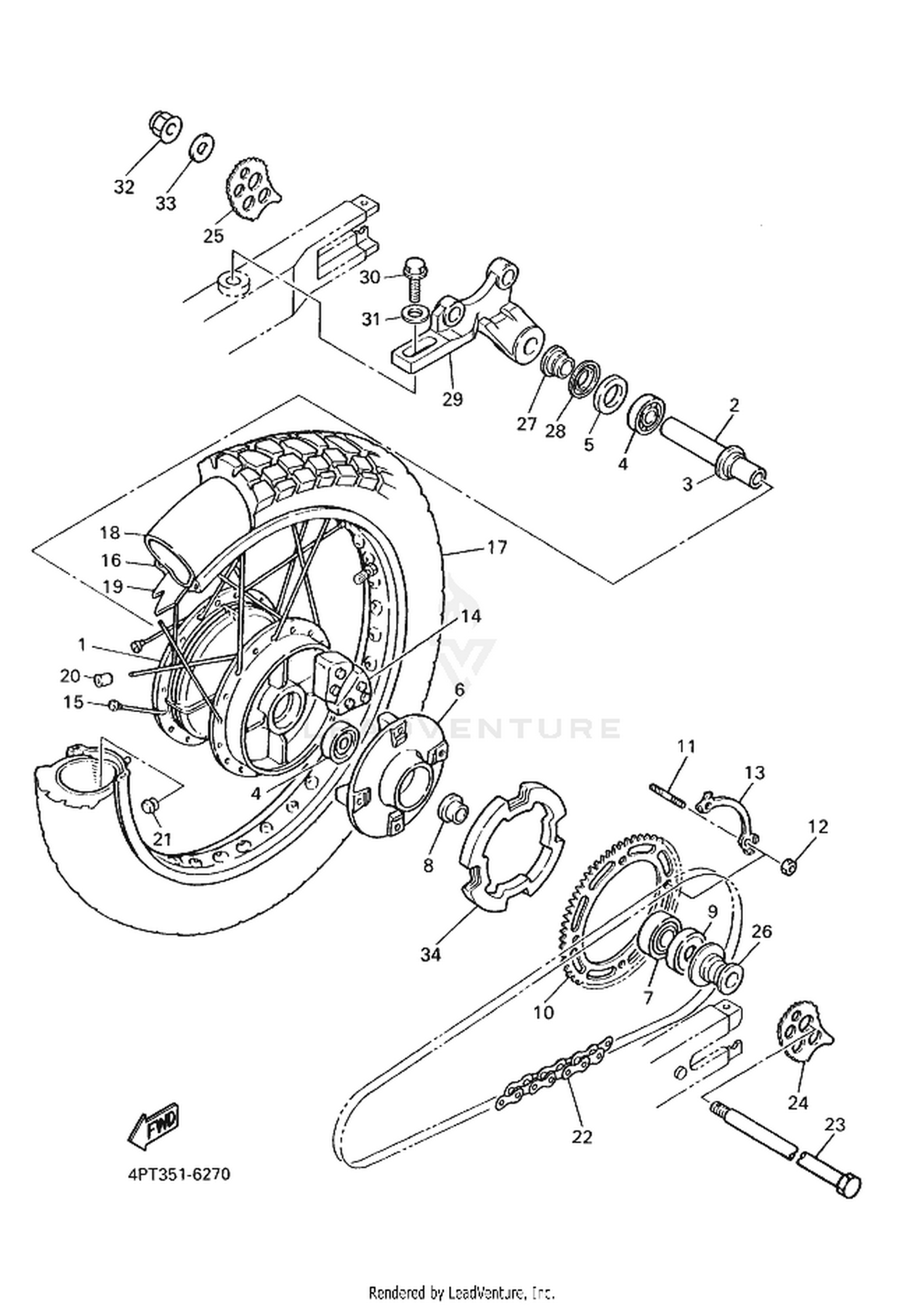 27 REAR WHEEL