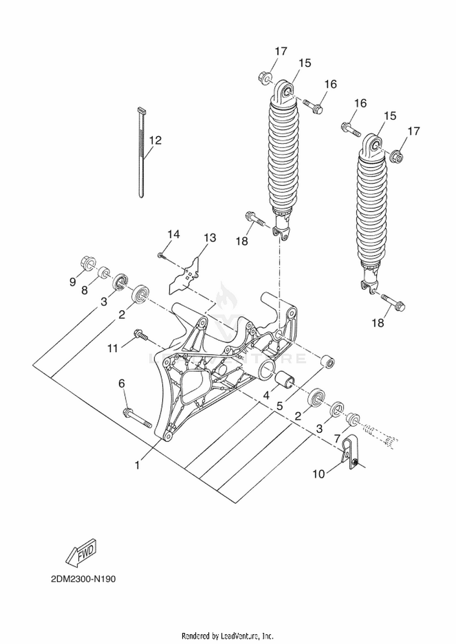 19 REAR ARM  SUSPENSION