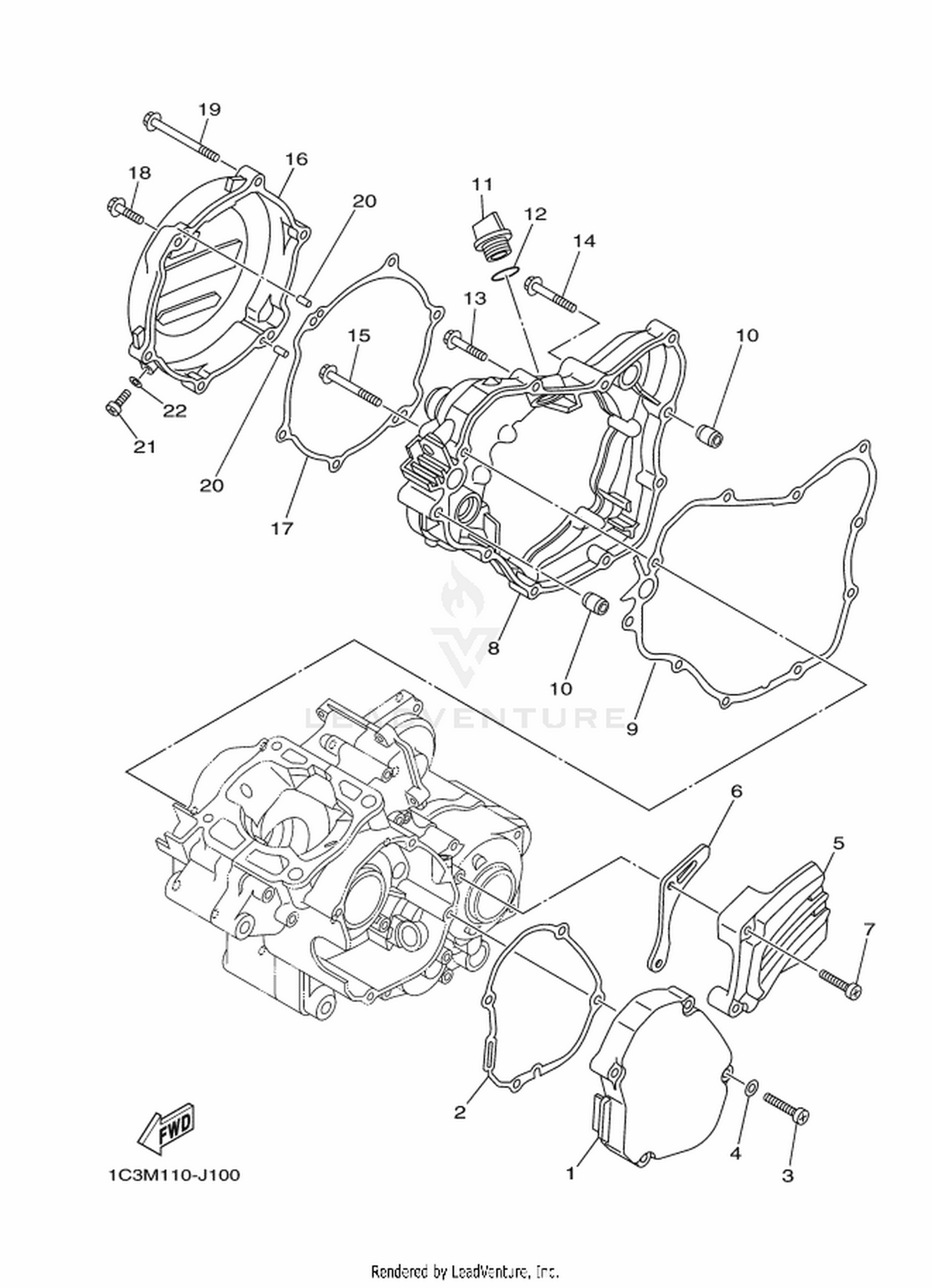 11 CRANKCASE COVER 1