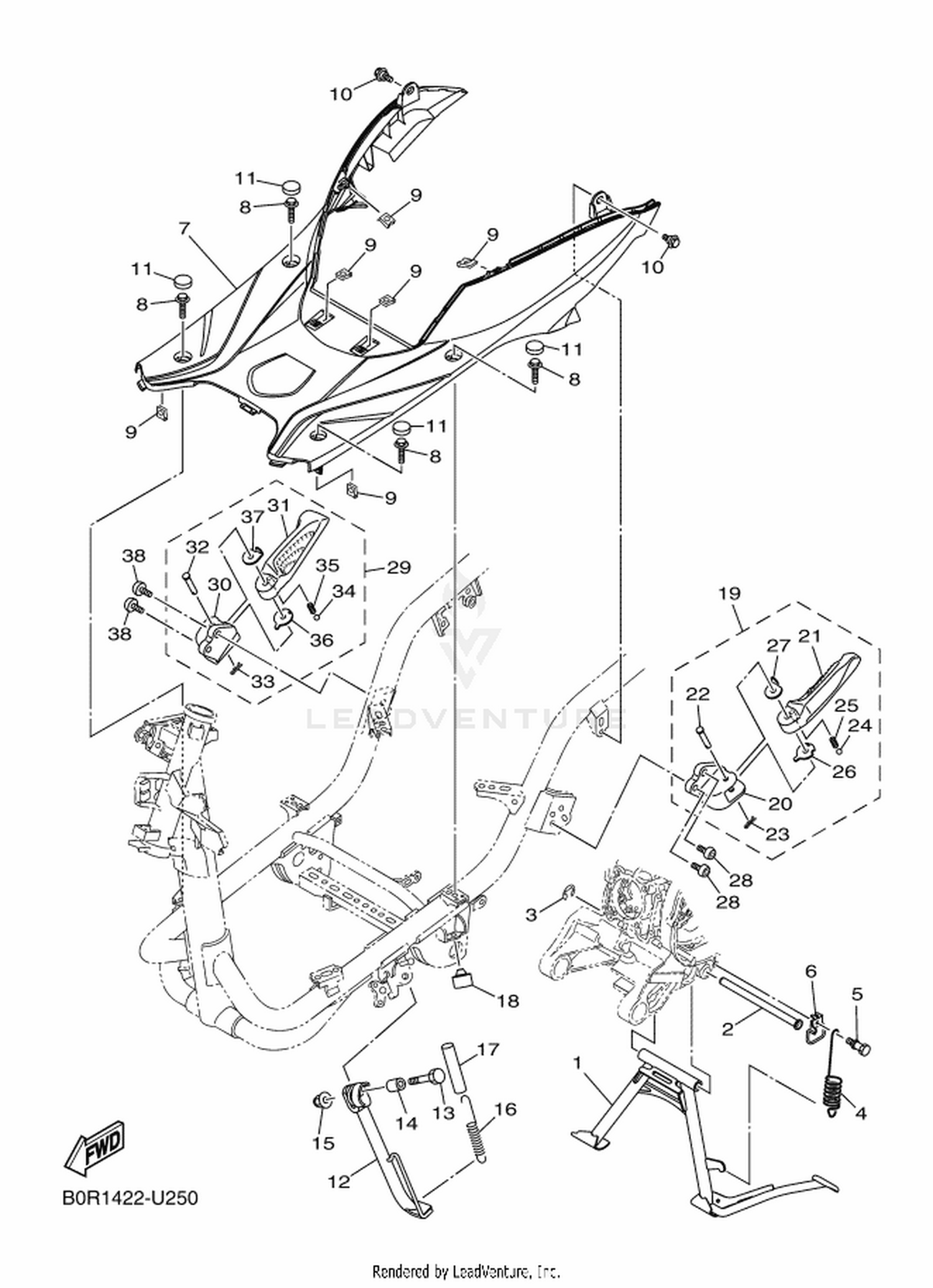 25 STAND & FOOTREST