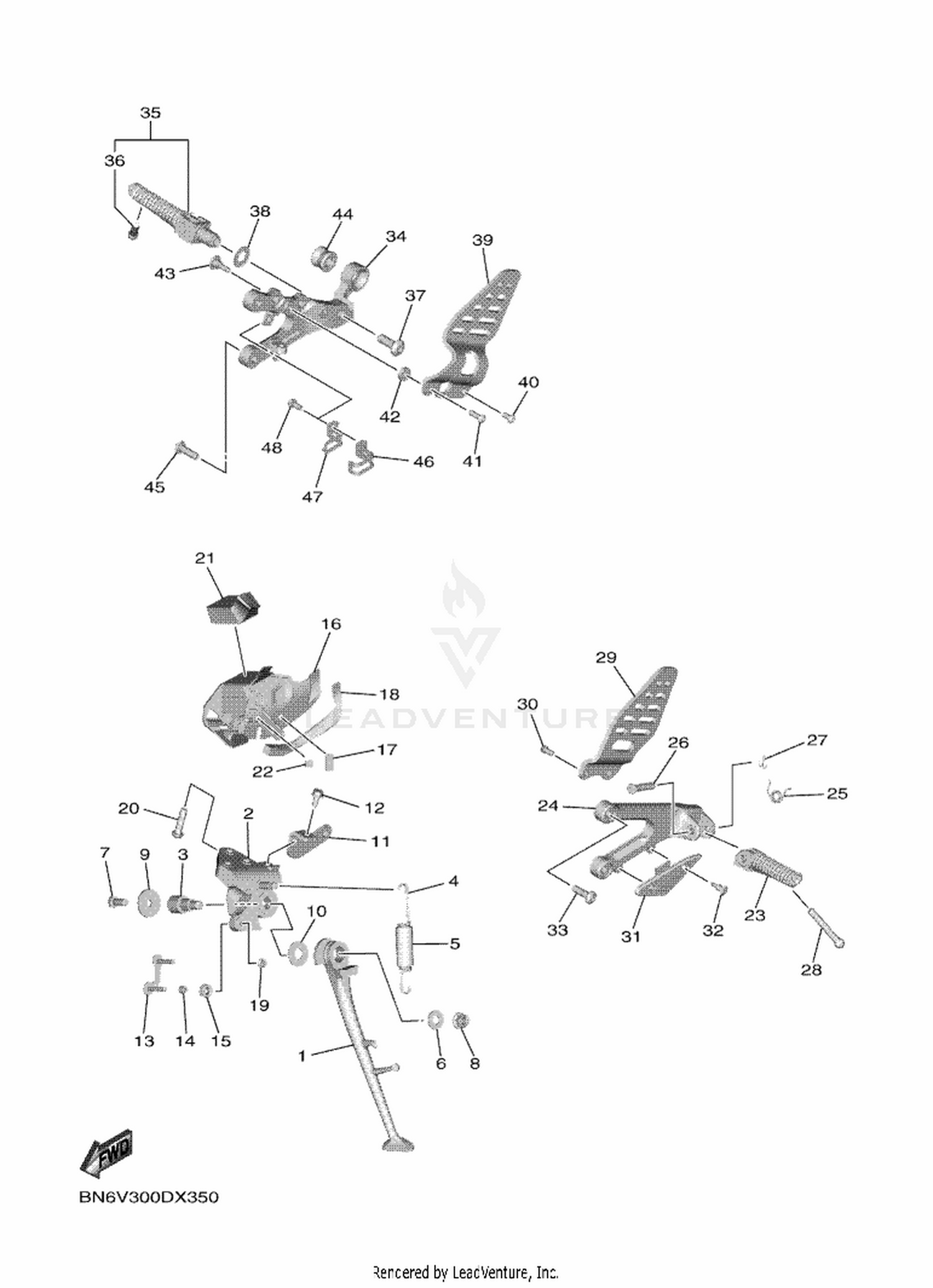 35 STAND & FOOTREST