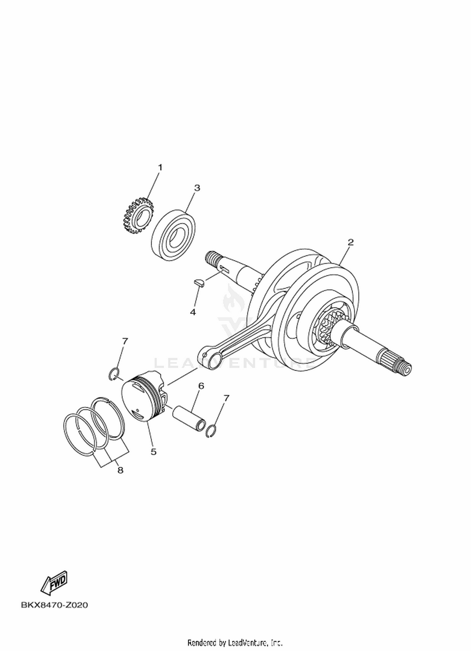 02 CRANKSHAFT & PISTON