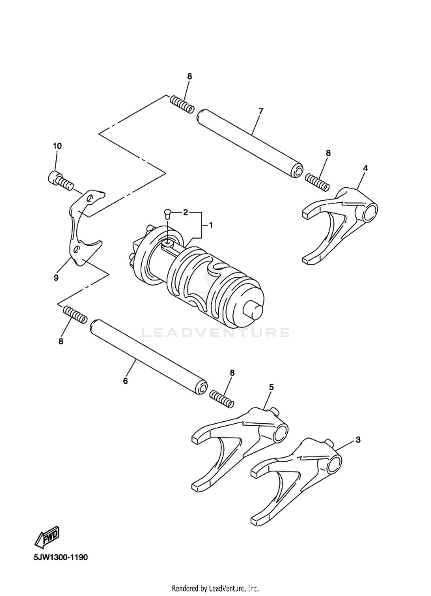 19 SHIFT CAM  FORK