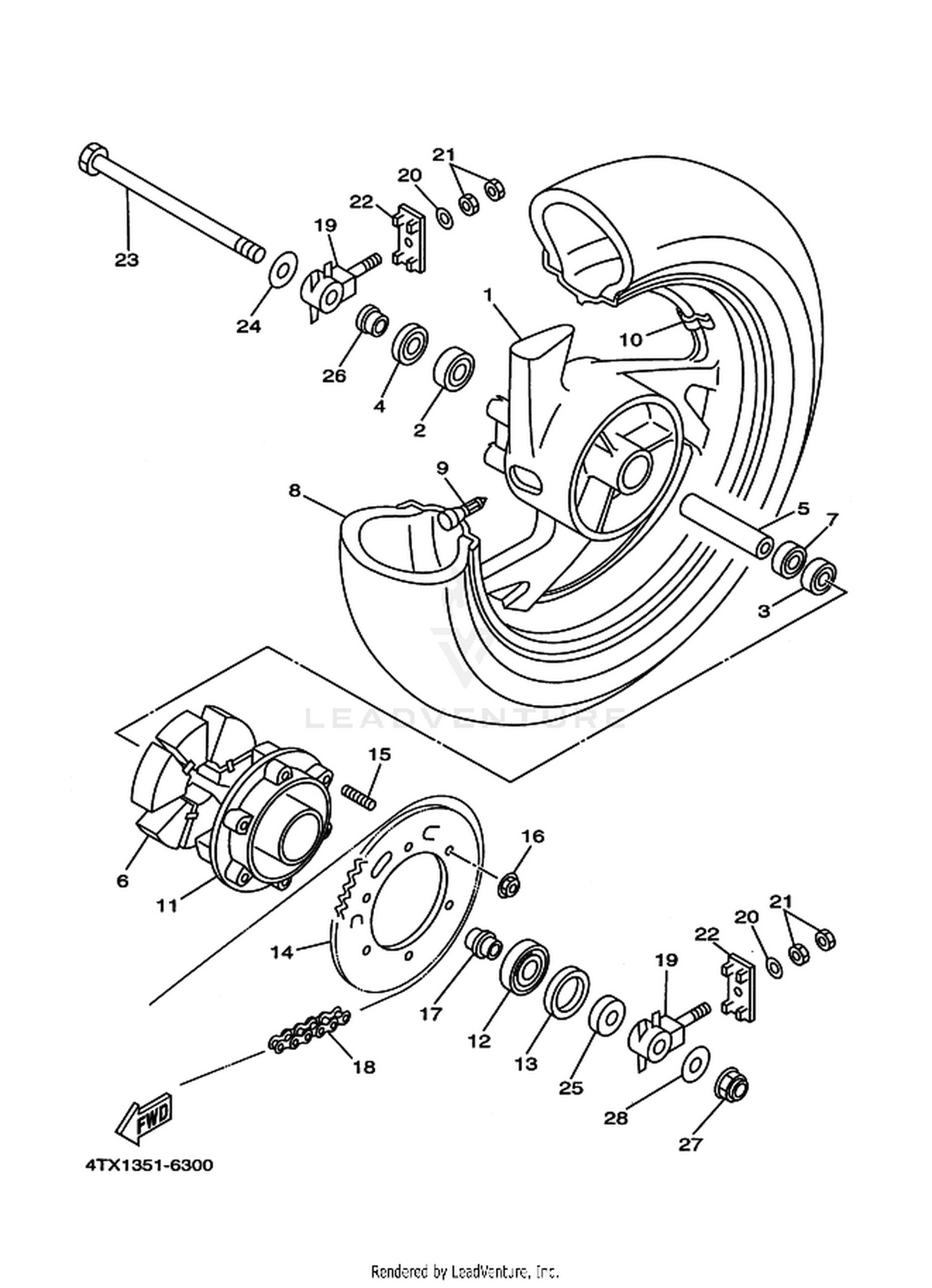 30 REAR WHEEL