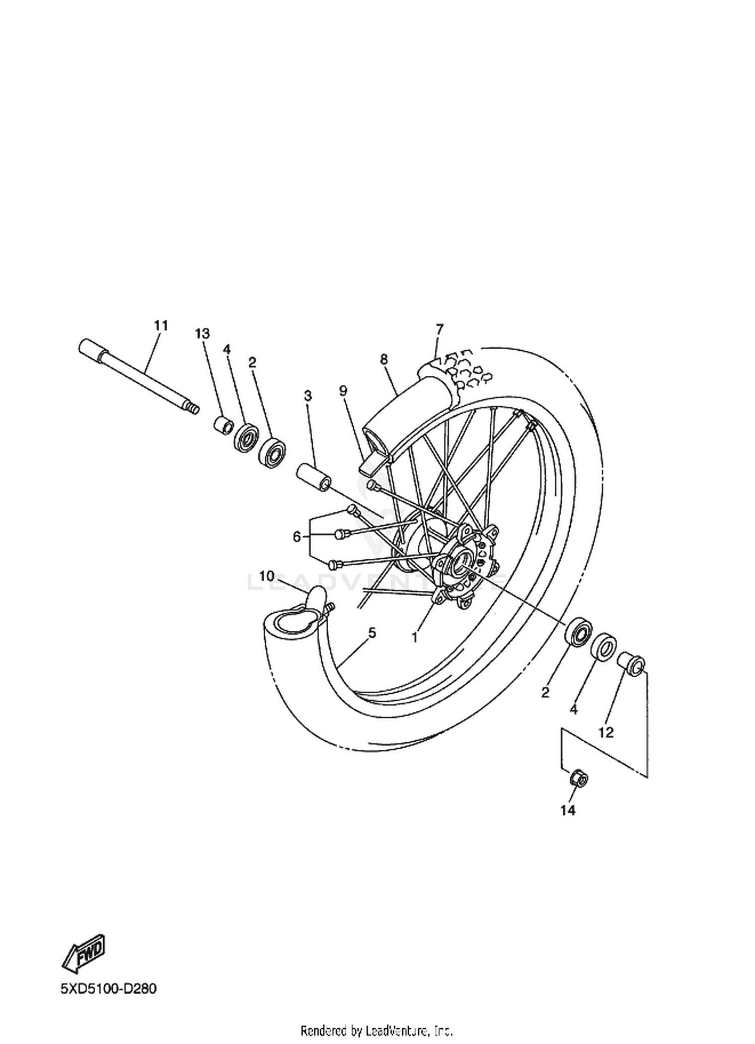 28 FRONT WHEEL