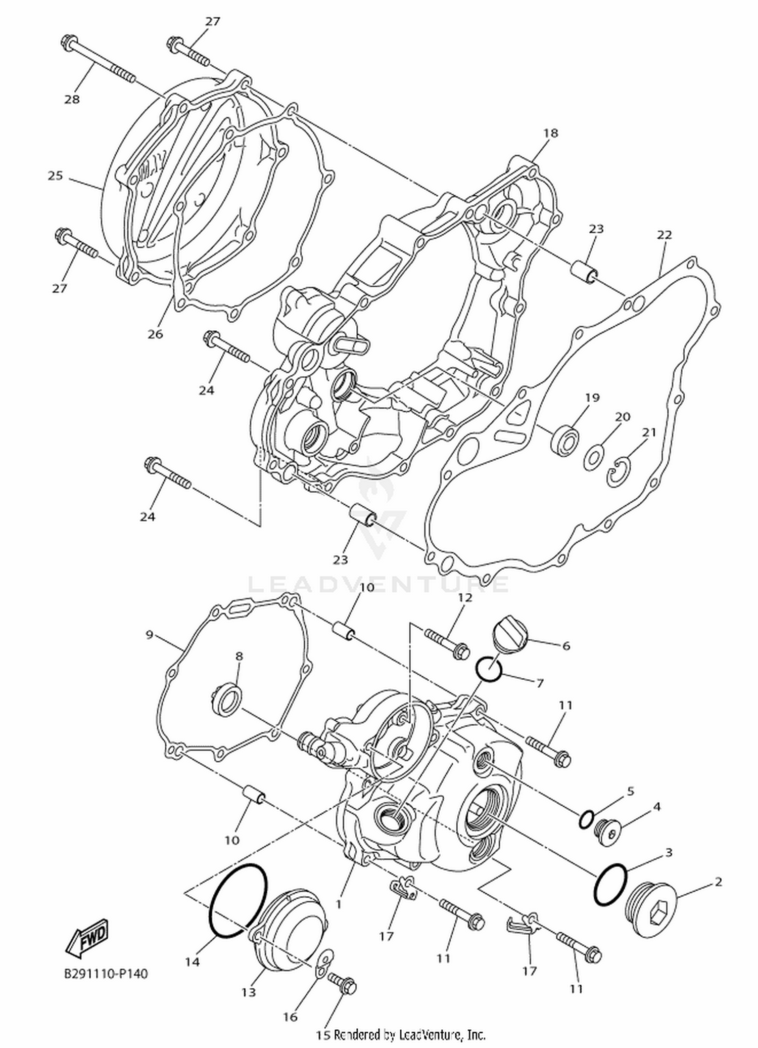 14 CRANKCASE COVER 1