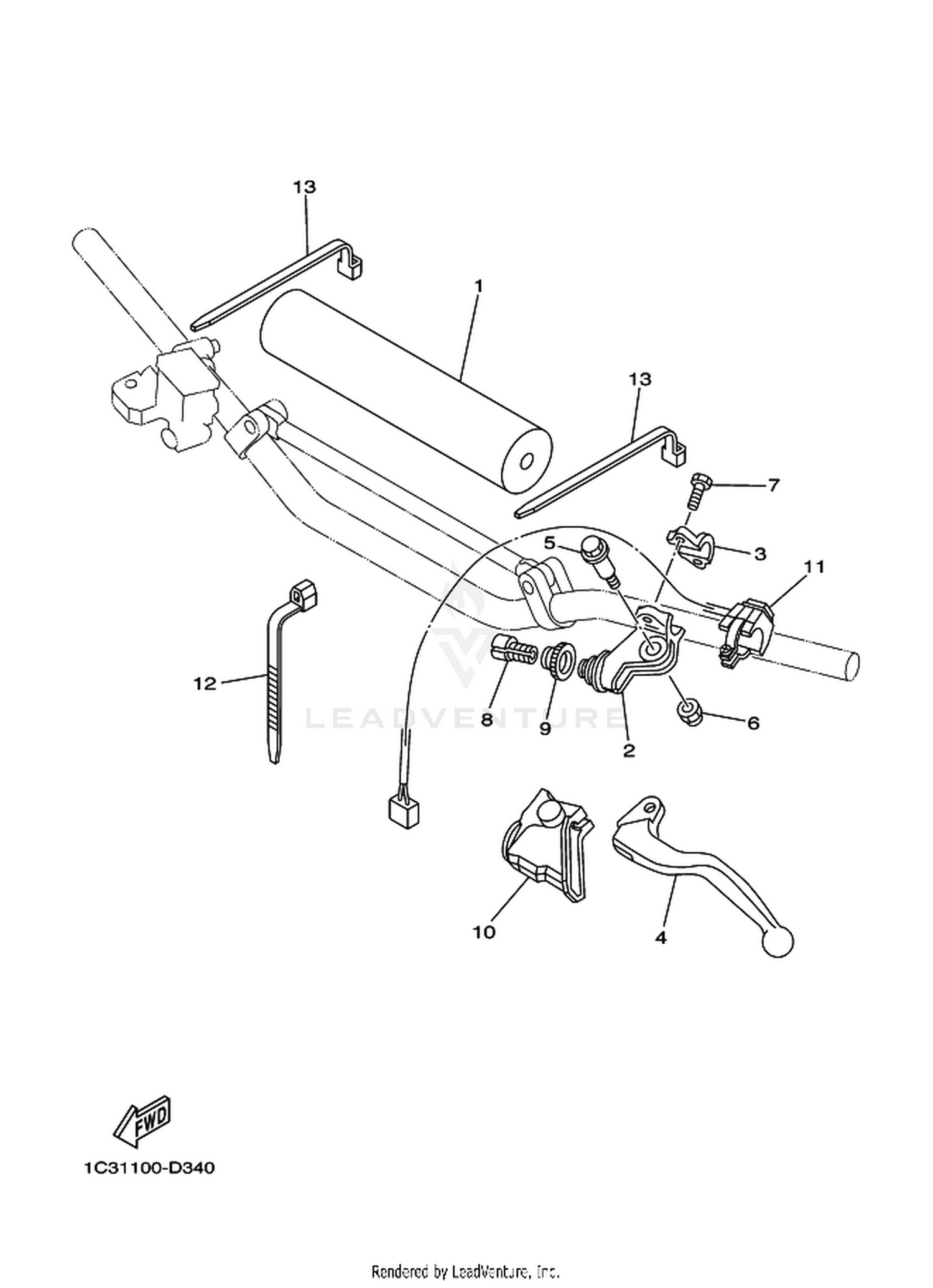 34 HANDLE SWITCH  LEVER