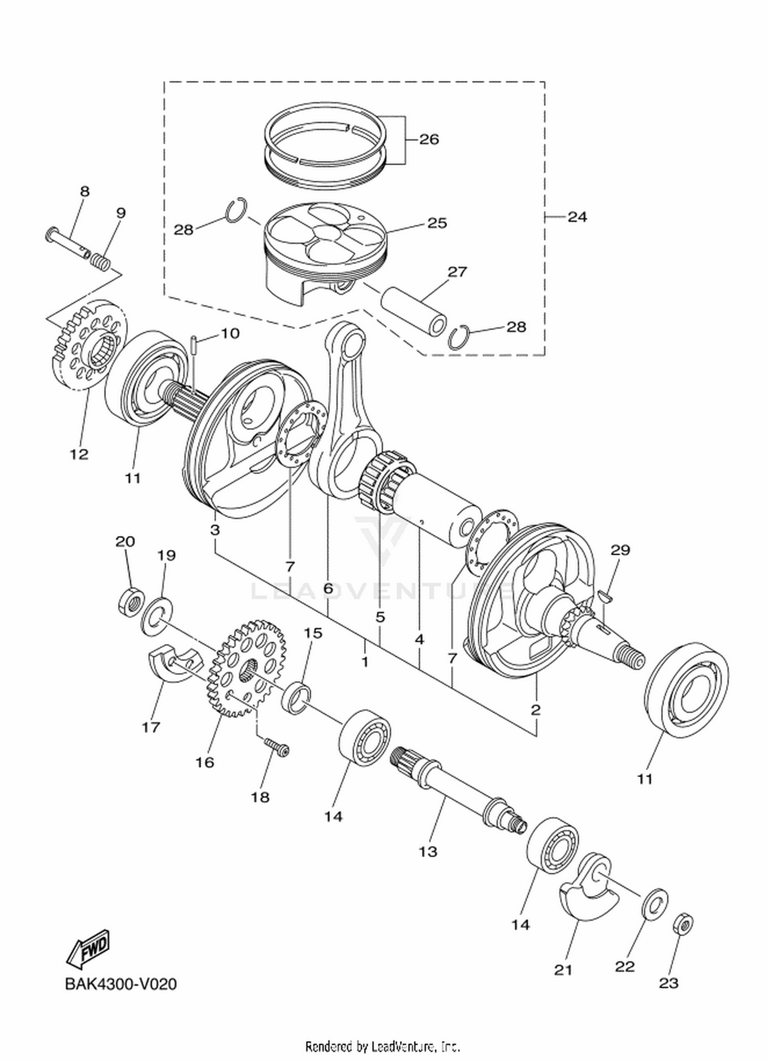 03 CRANKSHAFT  PISTON