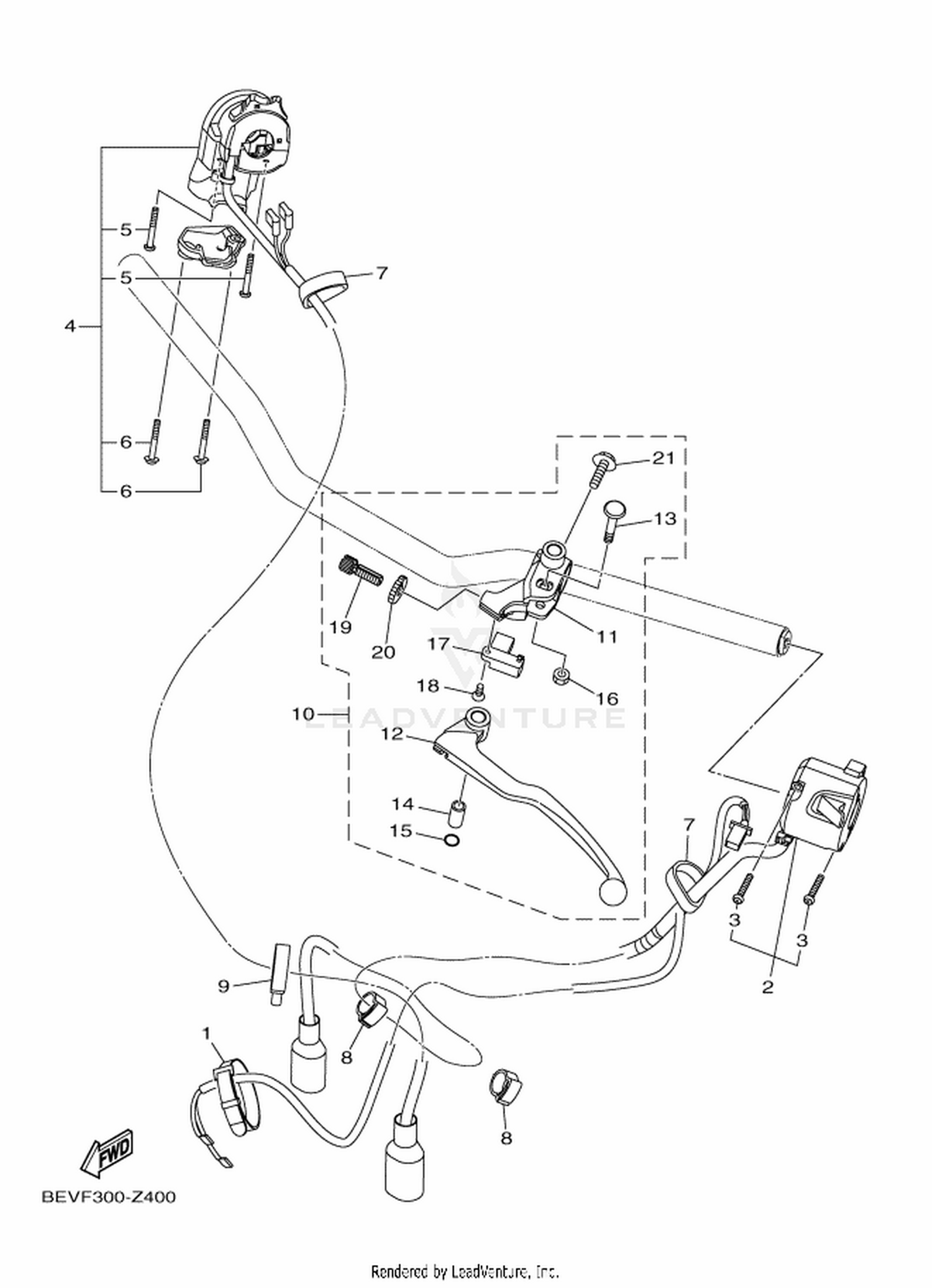 40 HANDLE SWITCH & LEVER