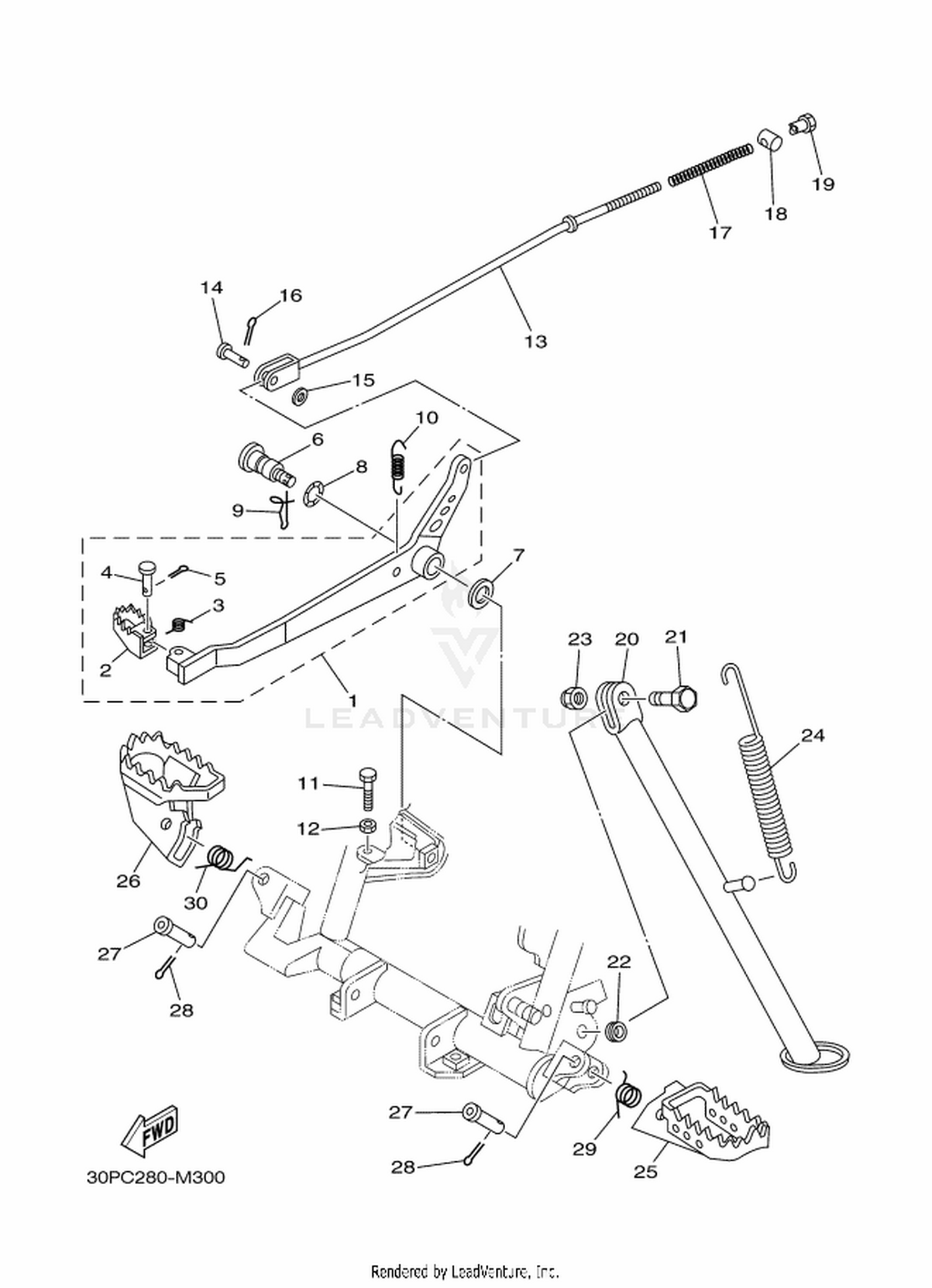 29 STAND  FOOTREST