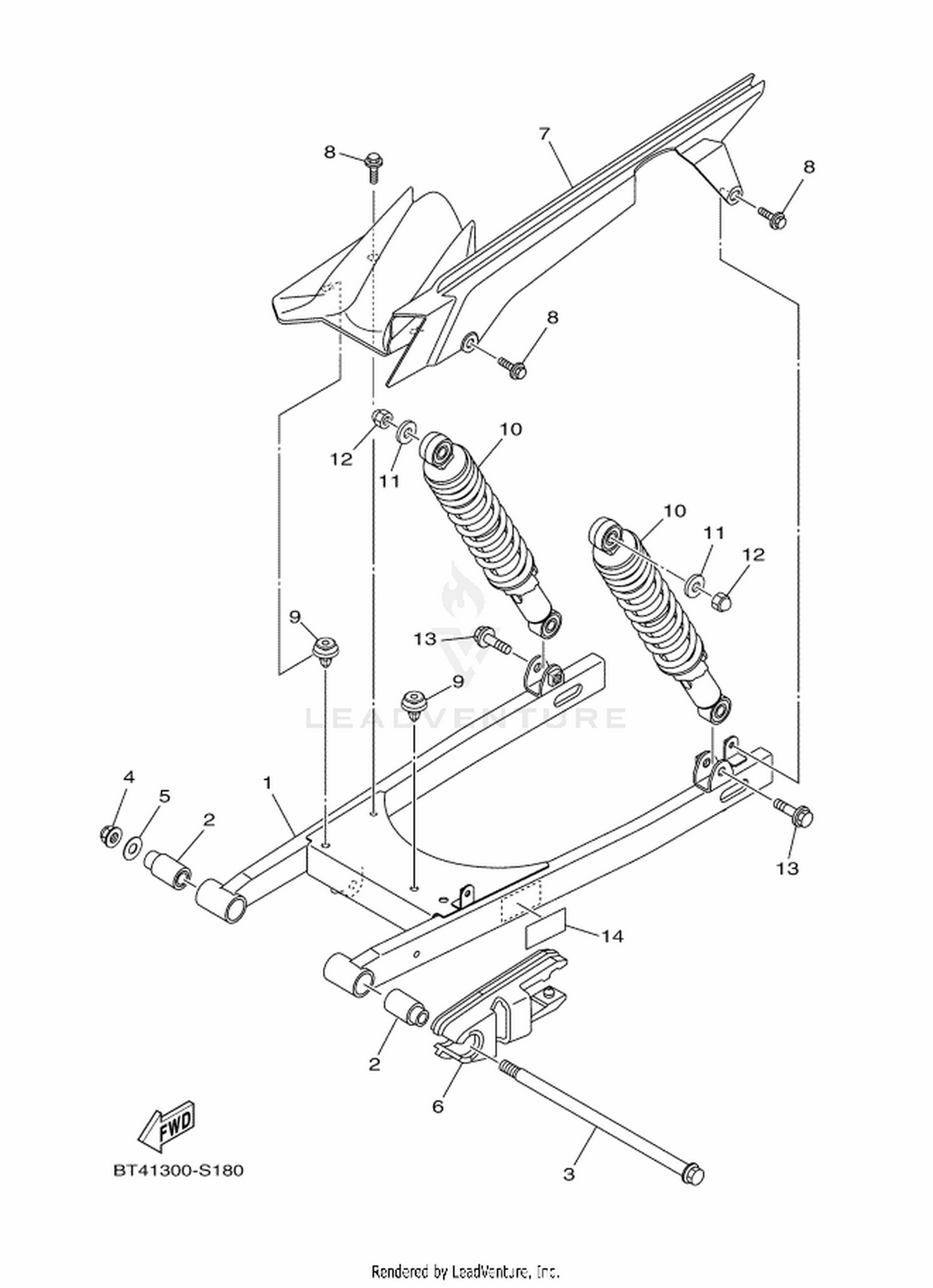 18 REAR ARM  SUSPENSION