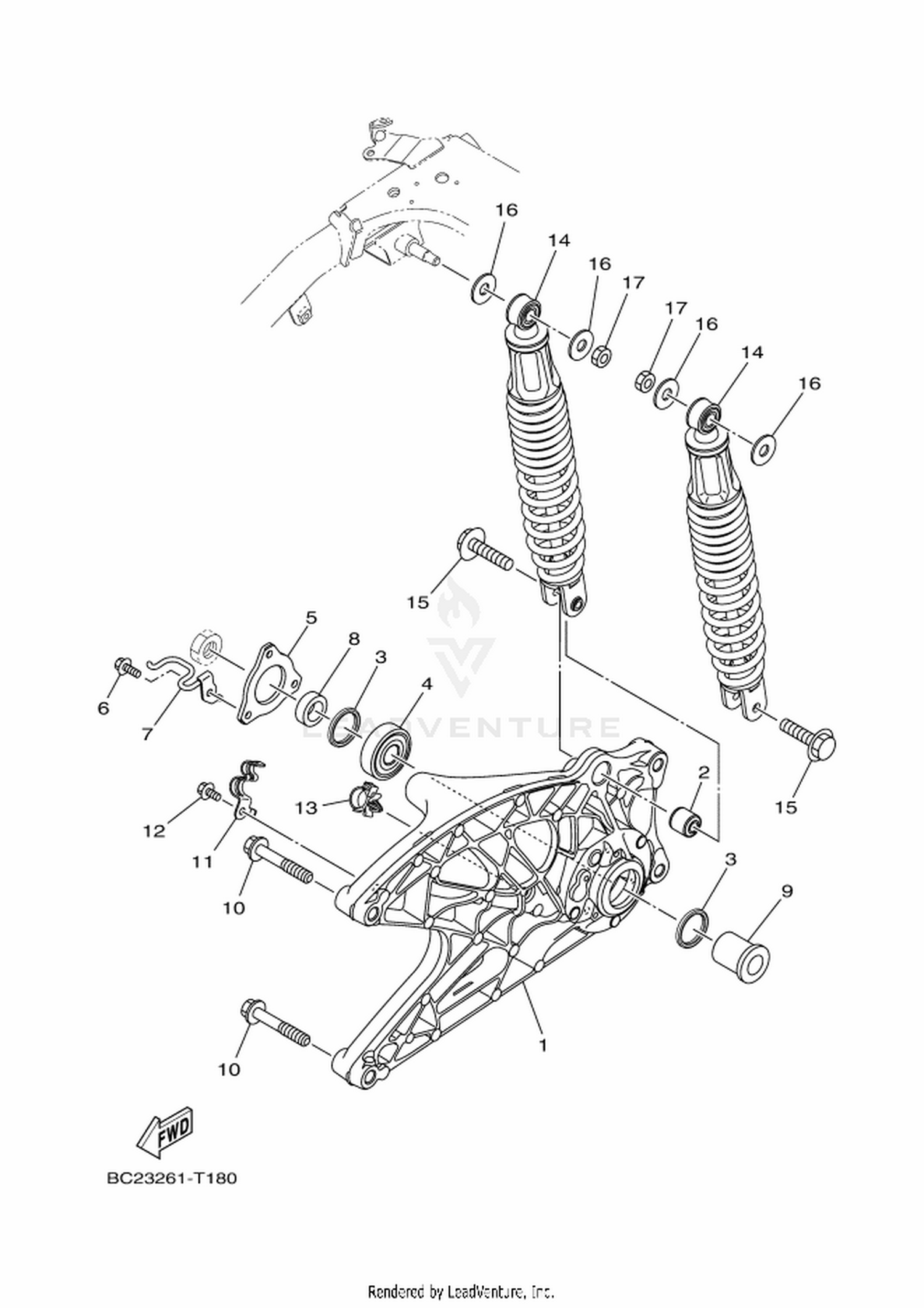 18 REAR ARM  SUSPENSION