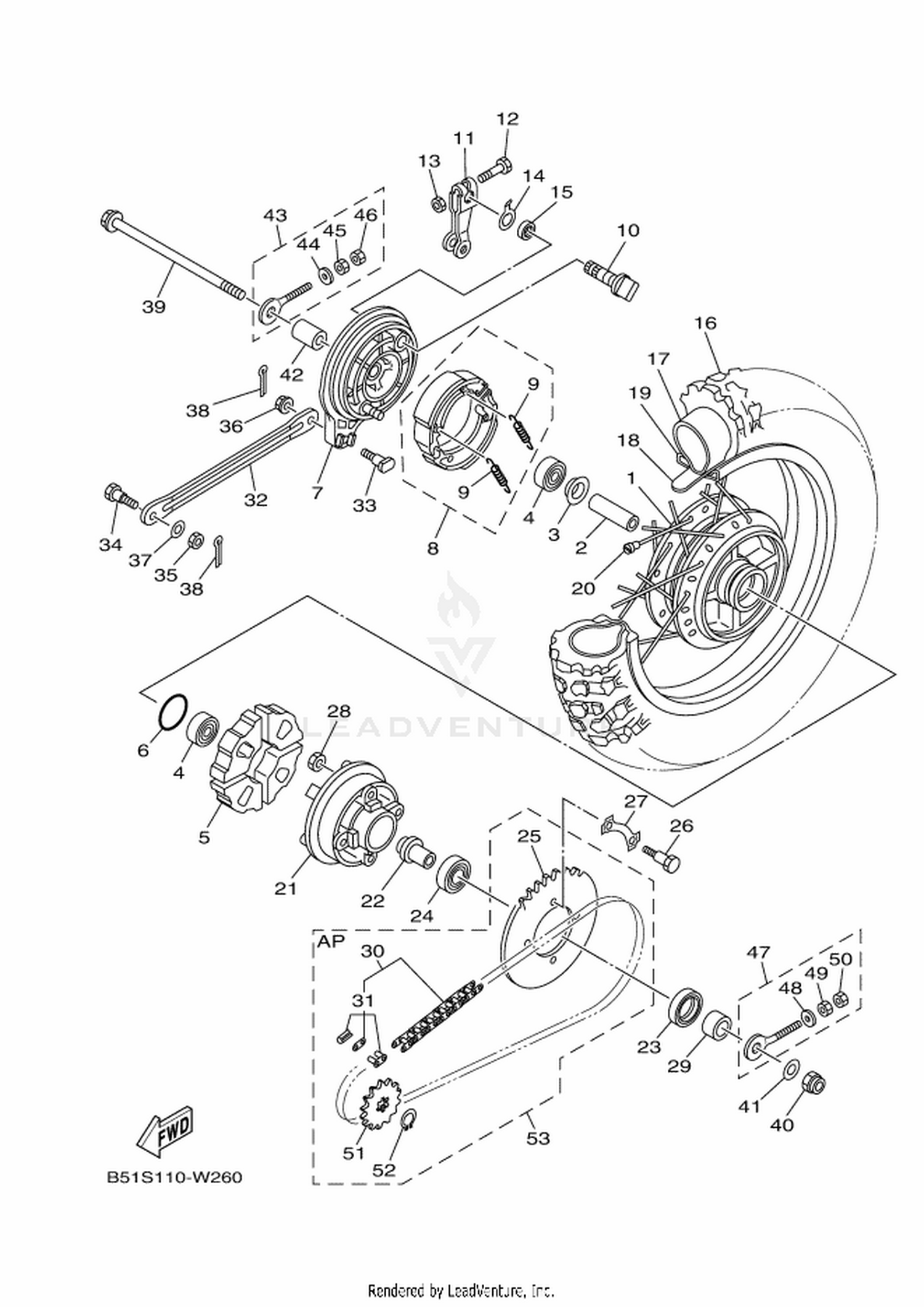 26 REAR WHEEL