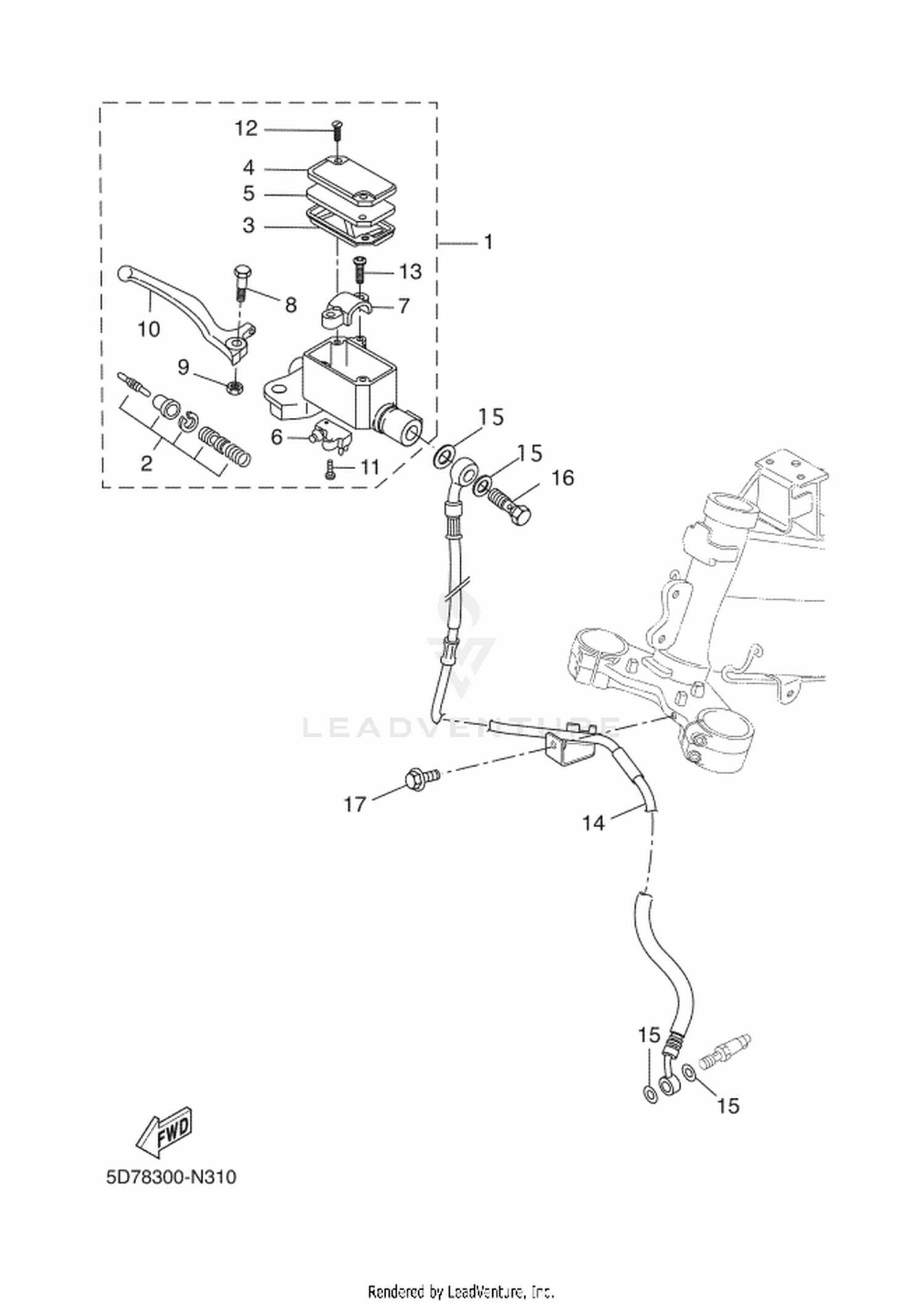 31 FRONT MASTER CYLINDER