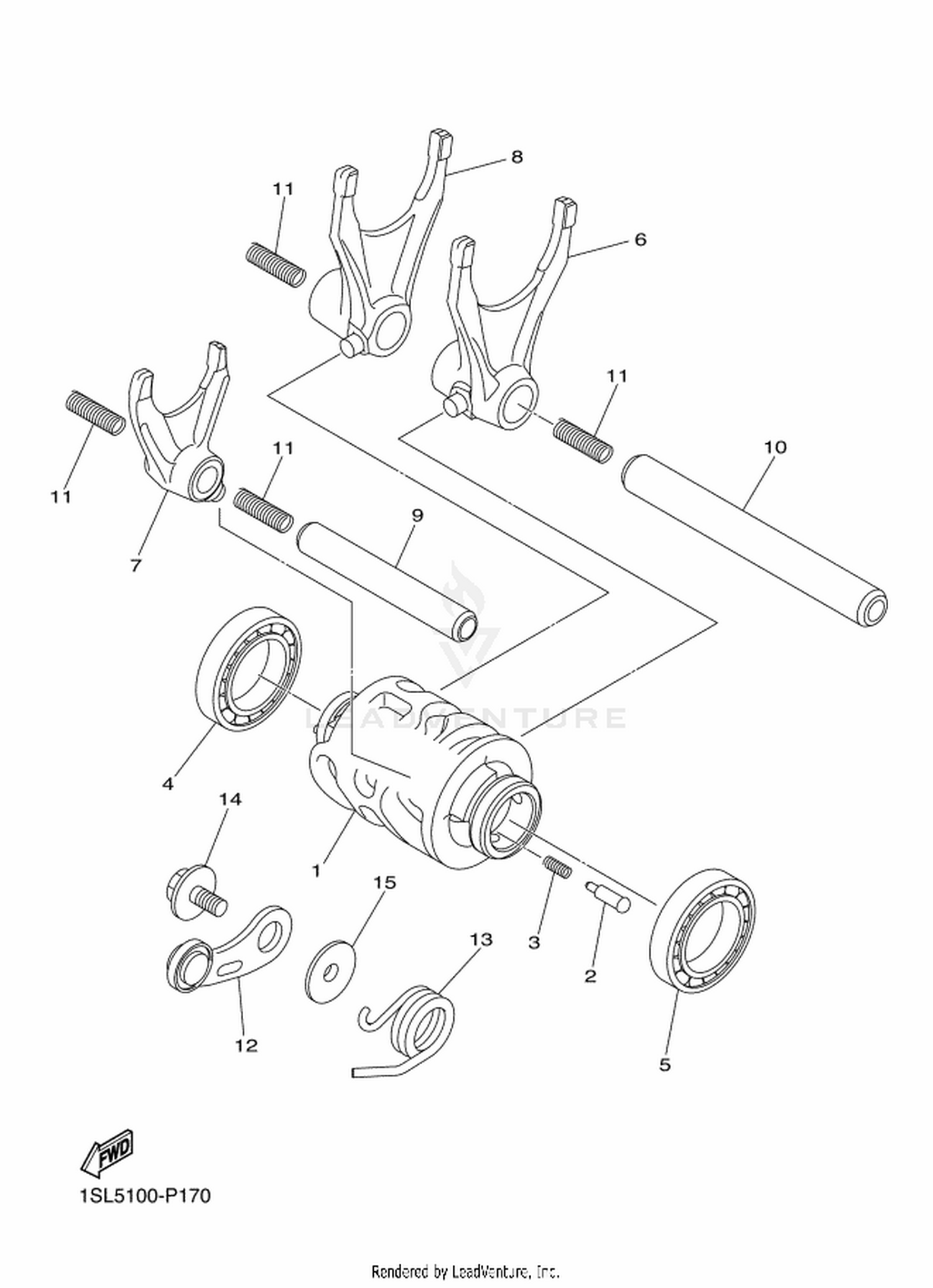 17 SHIFT CAM  FORK