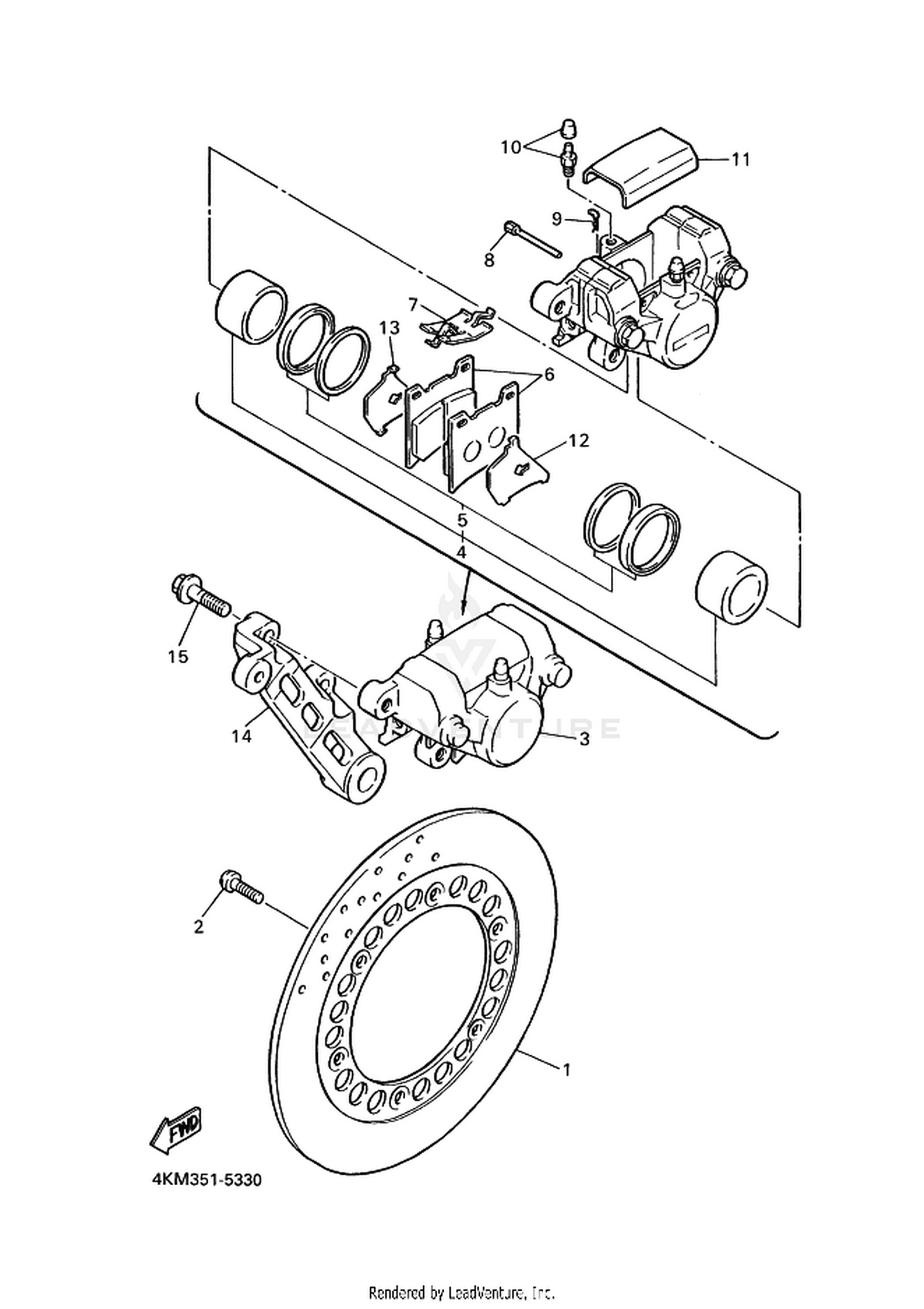 33 REAR BRAKE CALIPER
