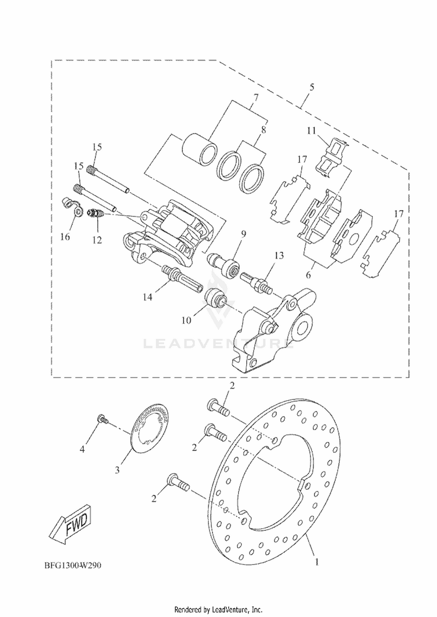 30 REAR BRAKE CALIPER