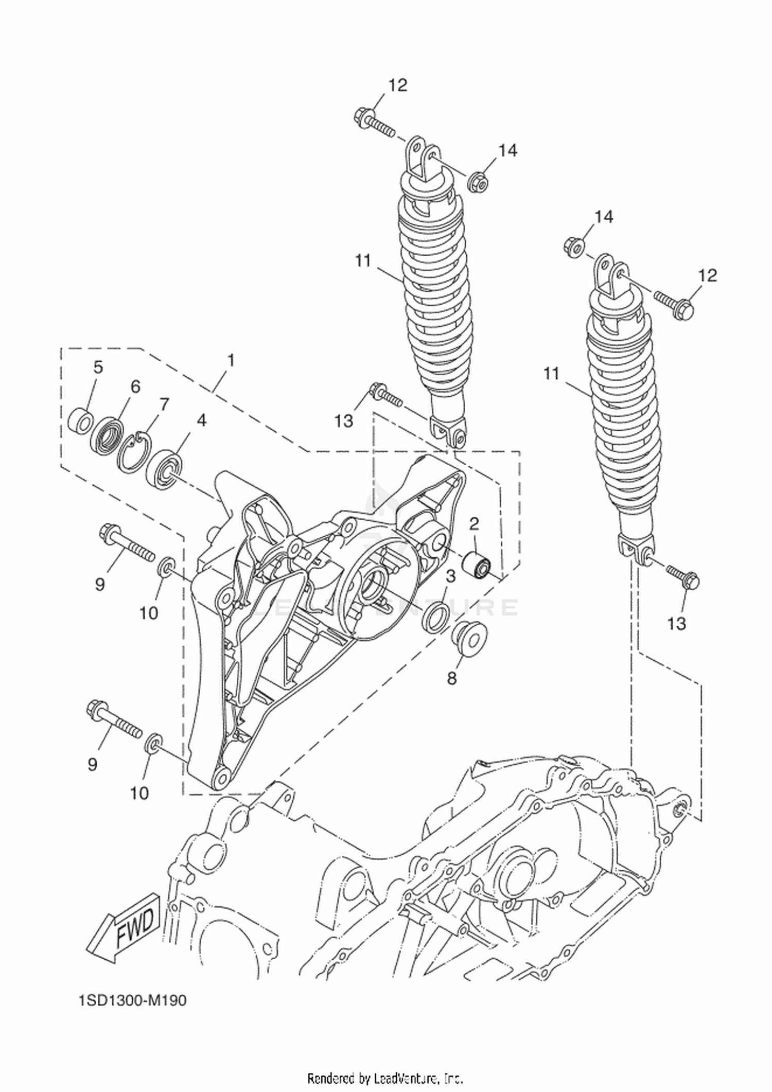 19 REAR ARM  SUSPENSION