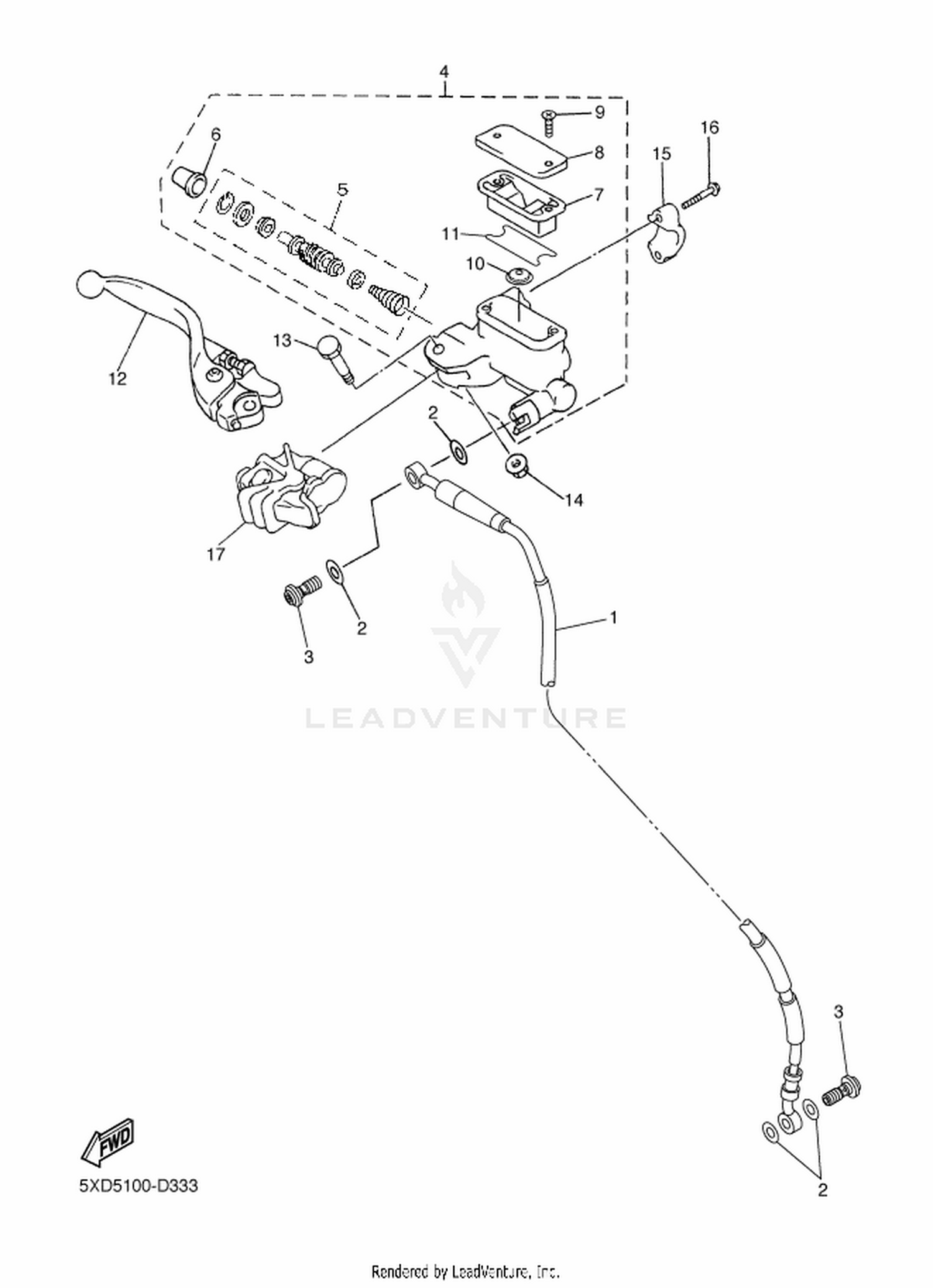 35 FRONT MASTER CYLINDER