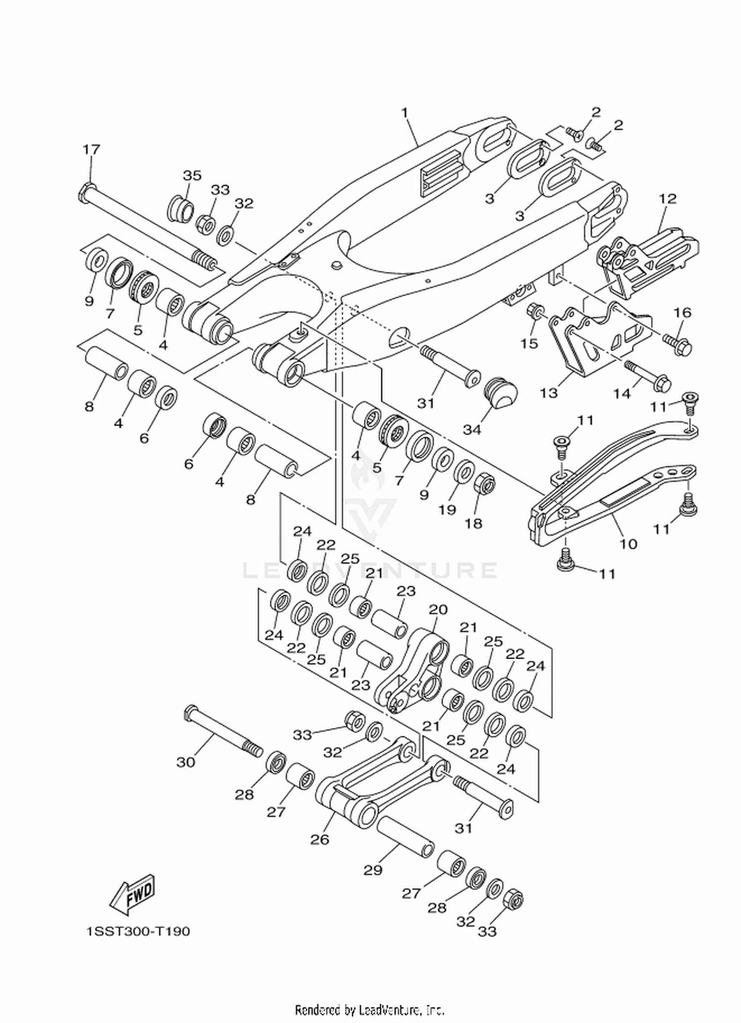 19 REAR ARM