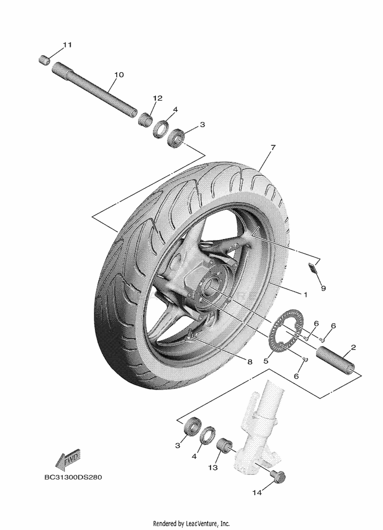 28 FRONT WHEEL