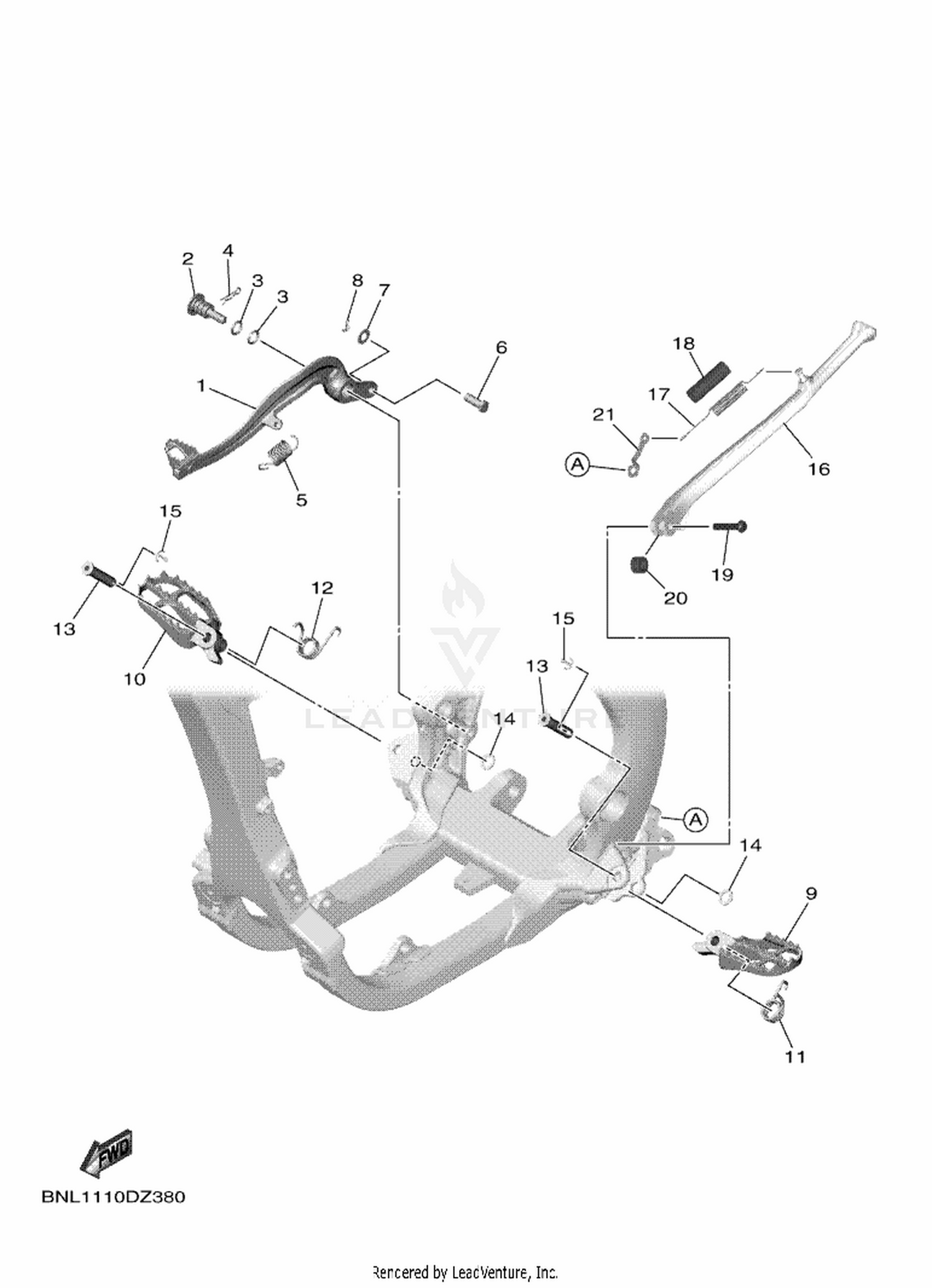 38 STAND & FOOTREST