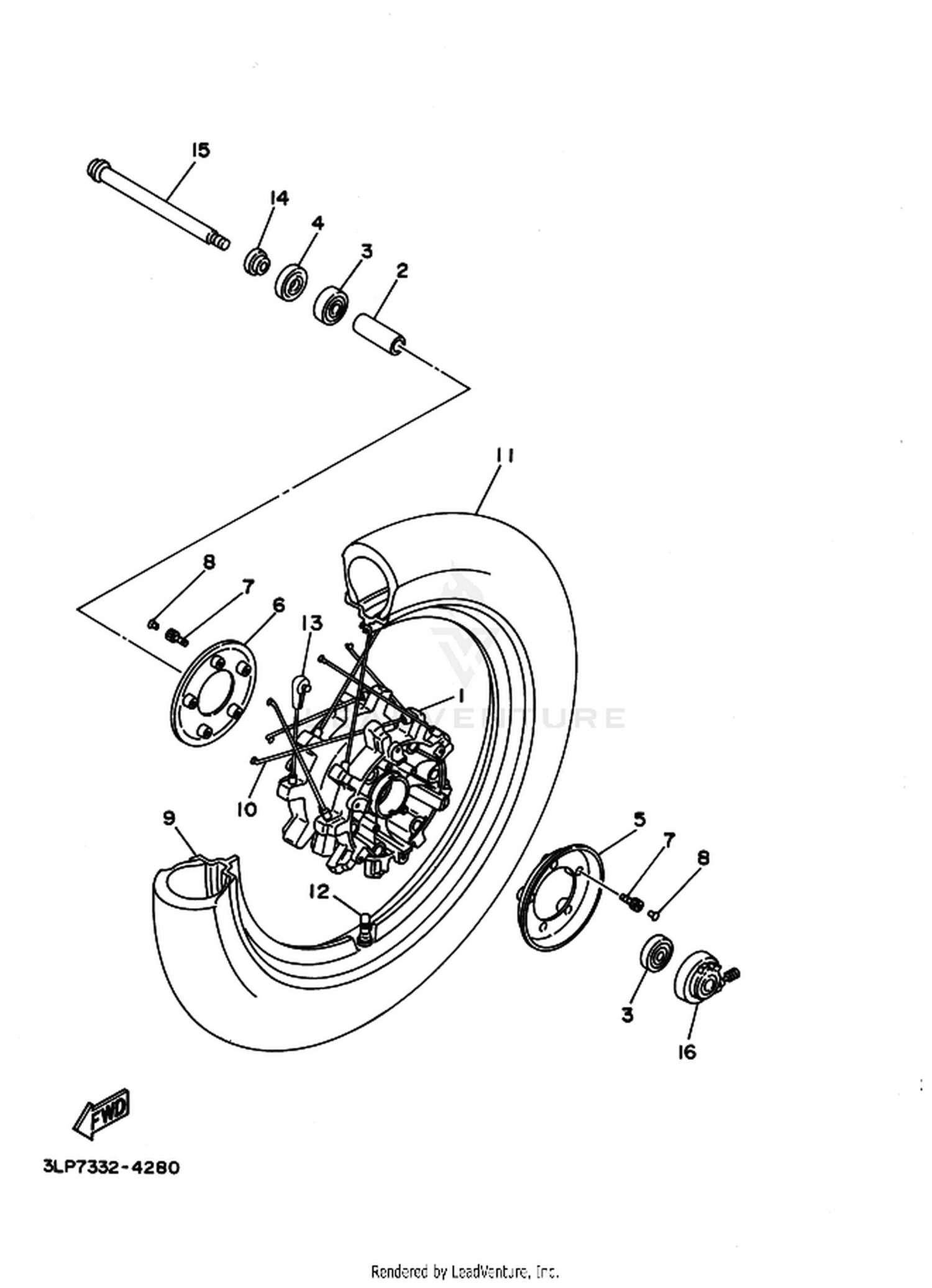 30 FRONT WHEEL